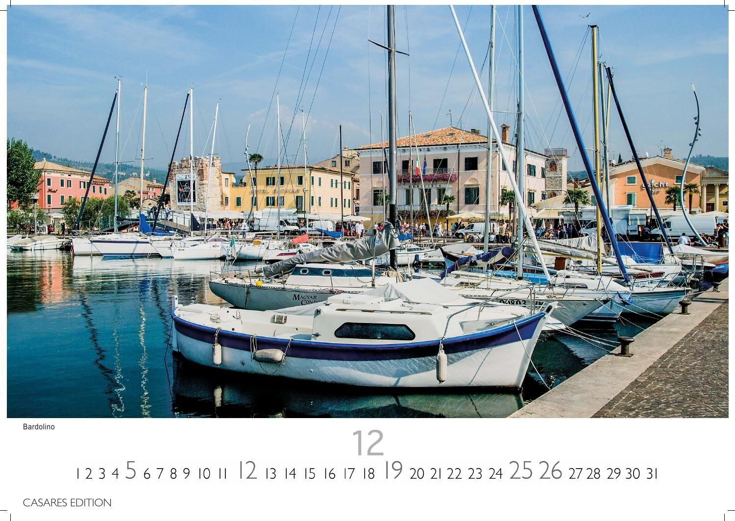 Beispielinhalt (Bild) Gardasee Kalender 2027 - Wandkalender | Fotokalender Italien 35x50cm- Italienische Sehnsucht für jeden Monat