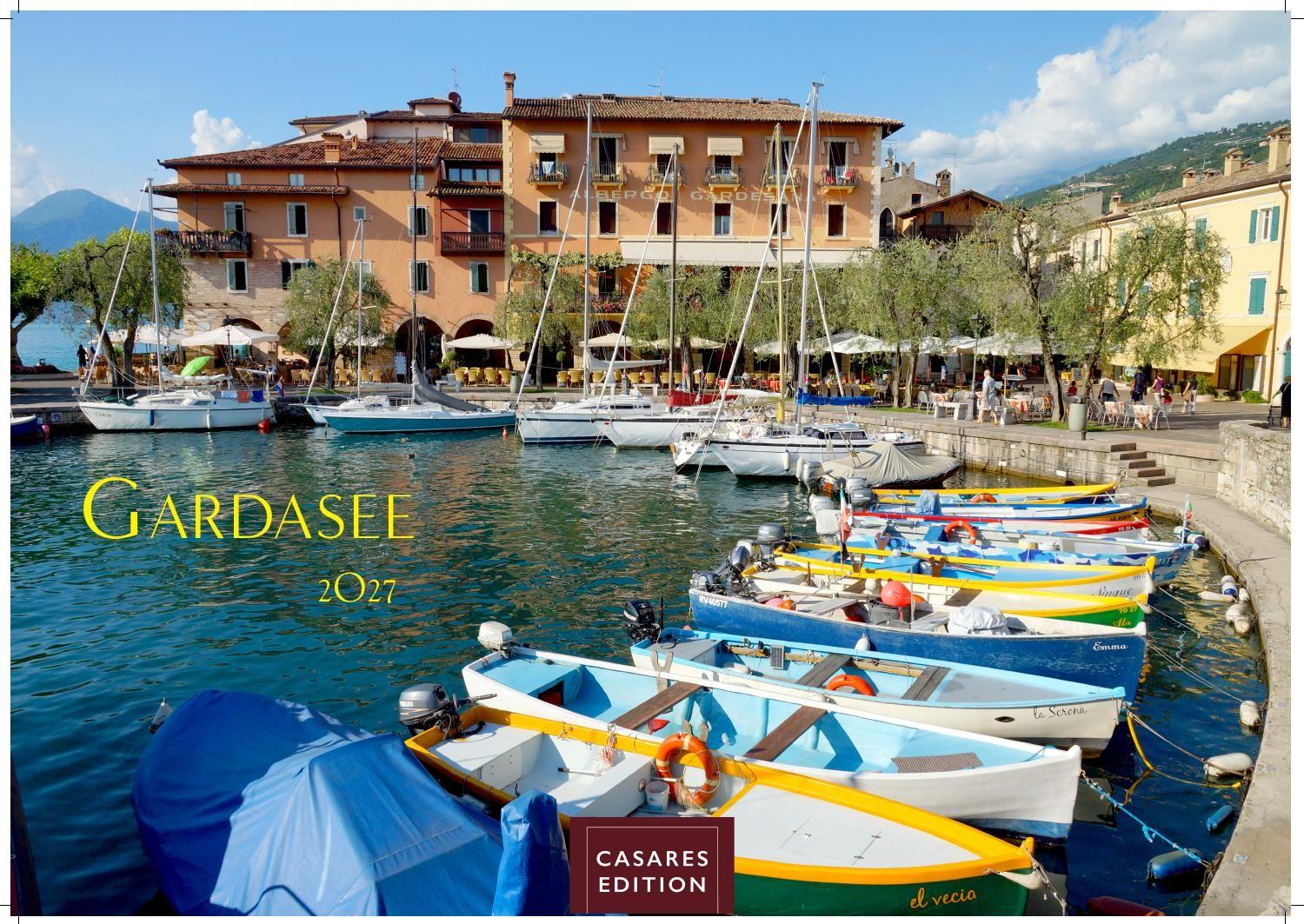 Vorderes Coverbild Gardasee Kalender 2027 - Wandkalender | Fotokalender Italien 35x50cm- Italienische Sehnsucht für jeden Monat