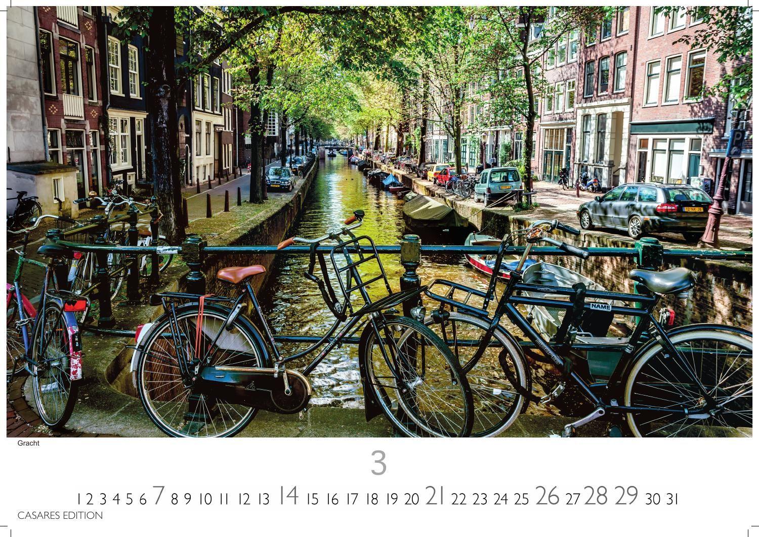 Beispielinhalt (Bild) Amsterdam Kalender 2027 - Wandkalender | Fotokalender |Niederlande |Mitteleuropa 24x35cm - Atemberaubende Fotos von Amsterdams Sehenswürdigkeiten, Kanälen und kulturellen Highlights.