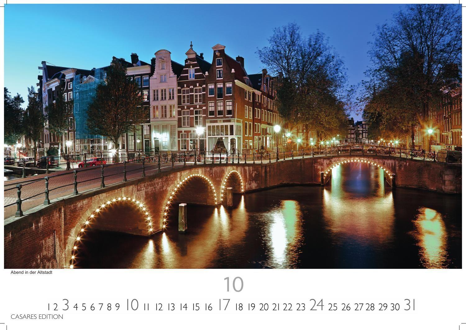 Beispielinhalt (Bild) Amsterdam Kalender 2027 - Wandkalender | Fotokalender |Niederlande |Mitteleuropa 24x35cm - Atemberaubende Fotos von Amsterdams Sehenswürdigkeiten, Kanälen und kulturellen Highlights.