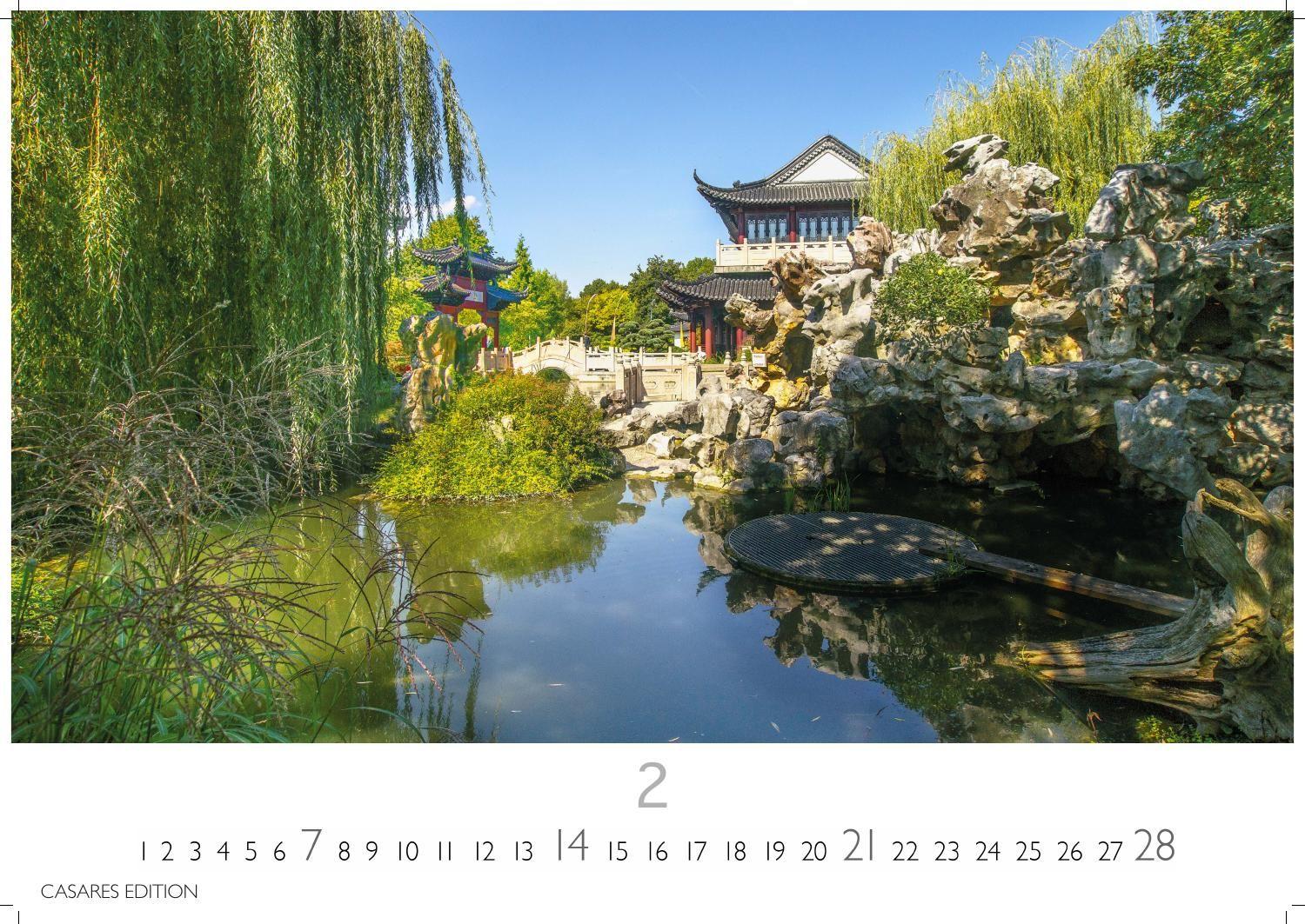 Beispielinhalt (Bild) Japanische Gärten Kalender 2027 - Wandkalender | Fotokalender Asien 24x35cm - Fotografien authentischer japanischer Gärten, perfekt für Natur- und Gartenliebhaber