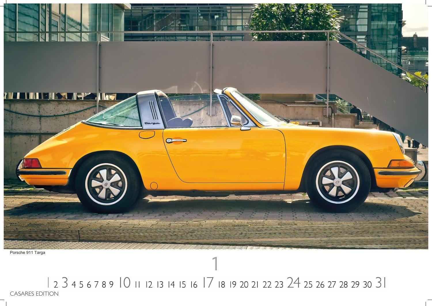 Beispielinhalt (Bild) Porsche Classic Cars Kalender 2027 - Wandkalender | Fotokalender Oldtimer 35x50cm Großformat- Porsche Oldtimer - Zeitloser klassischer Luxus.