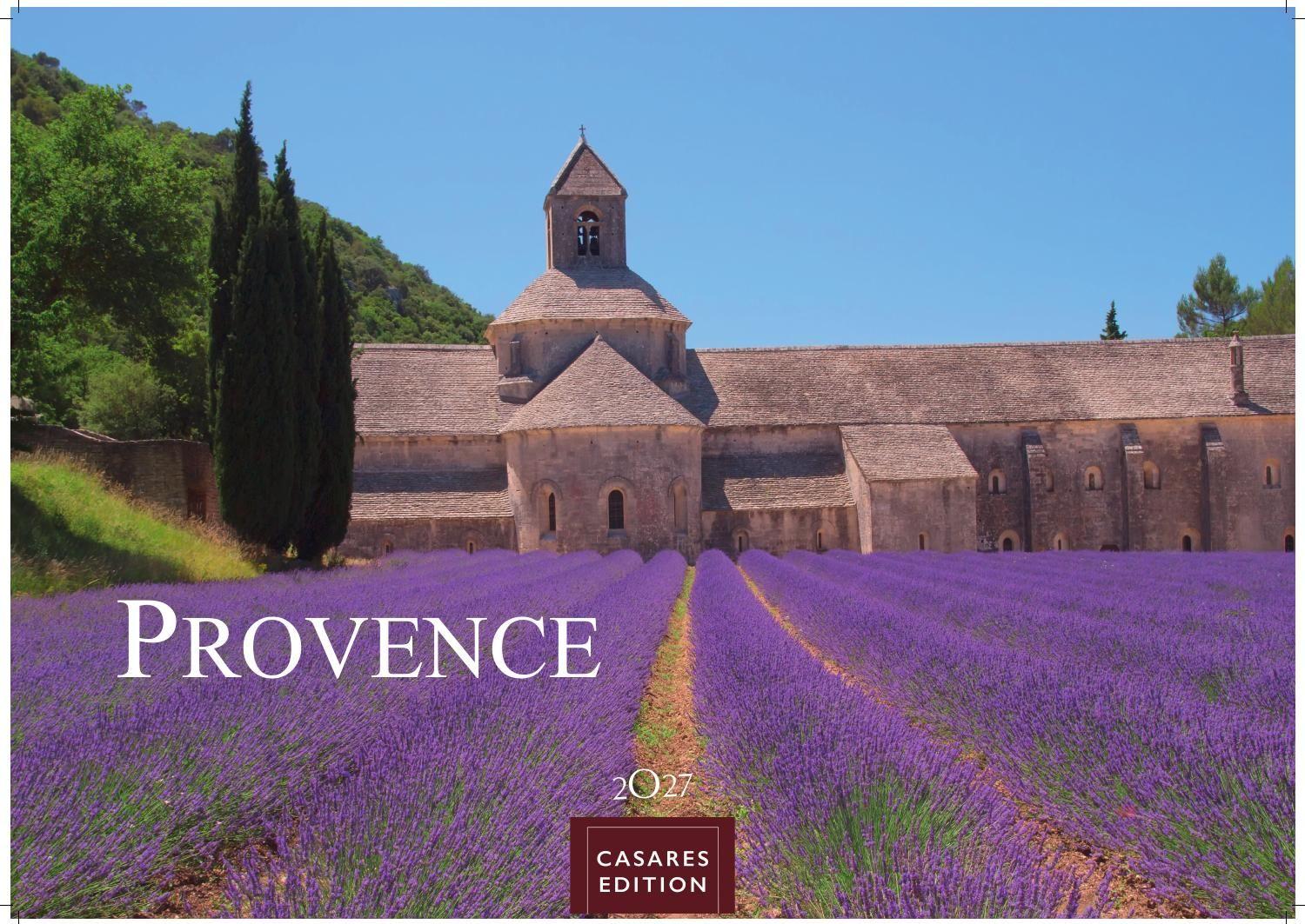 Vorderes Coverbild Provence Kalender 2027 - Wandkalender | Fotokalender Frankreich 35x50cm - Atemberaubende Landschaften, Blühende Lavendelfelder & Charmante Dörfer - Perfekter . für Natur- und Reiseliebhaber