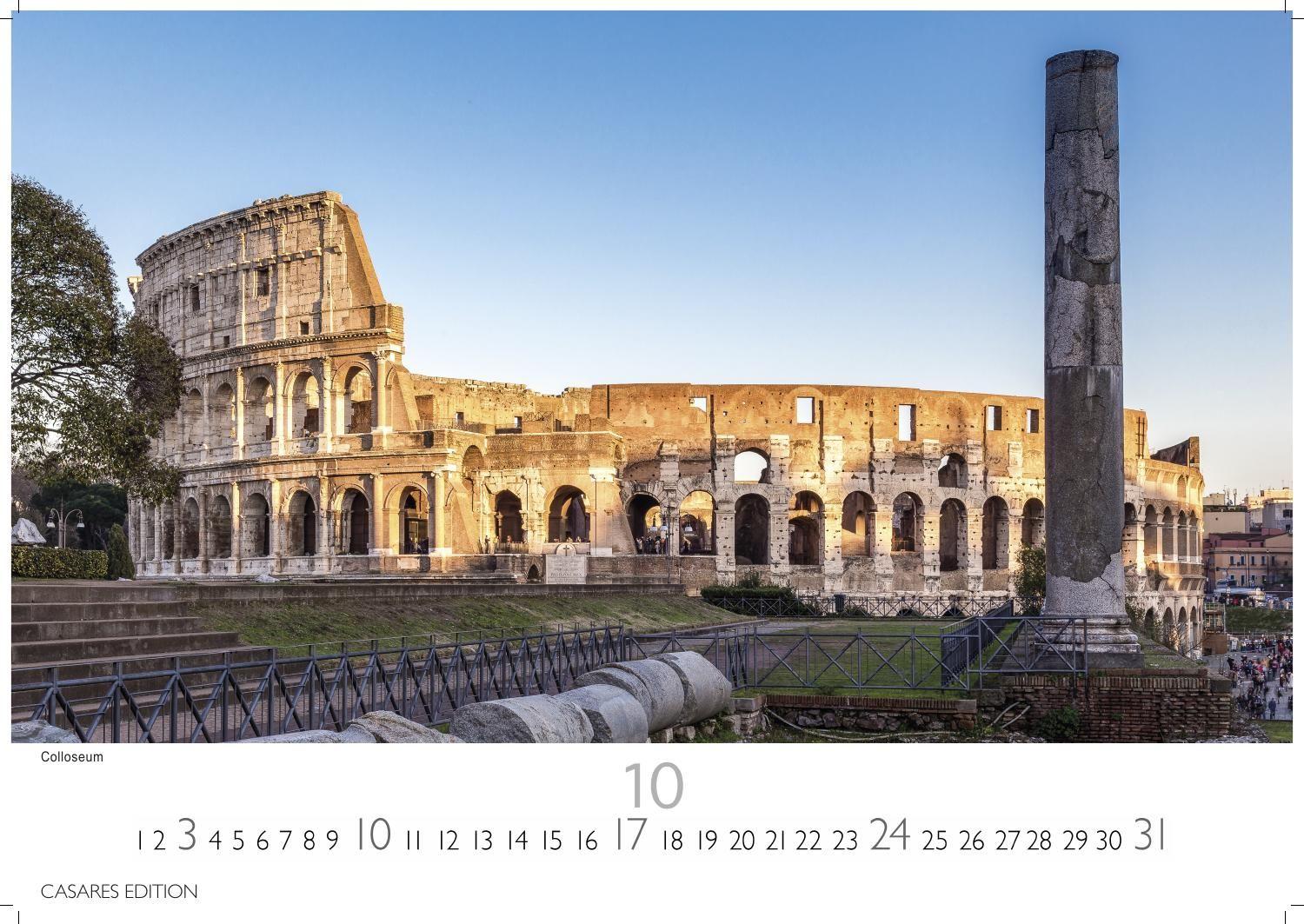 Beispielinhalt (Bild) Rom Kalender 2027 - Wandkalender | Fotokalender Italien 35x50cm - mit 12 beeindruckenden Motiven der ewigen Stadt