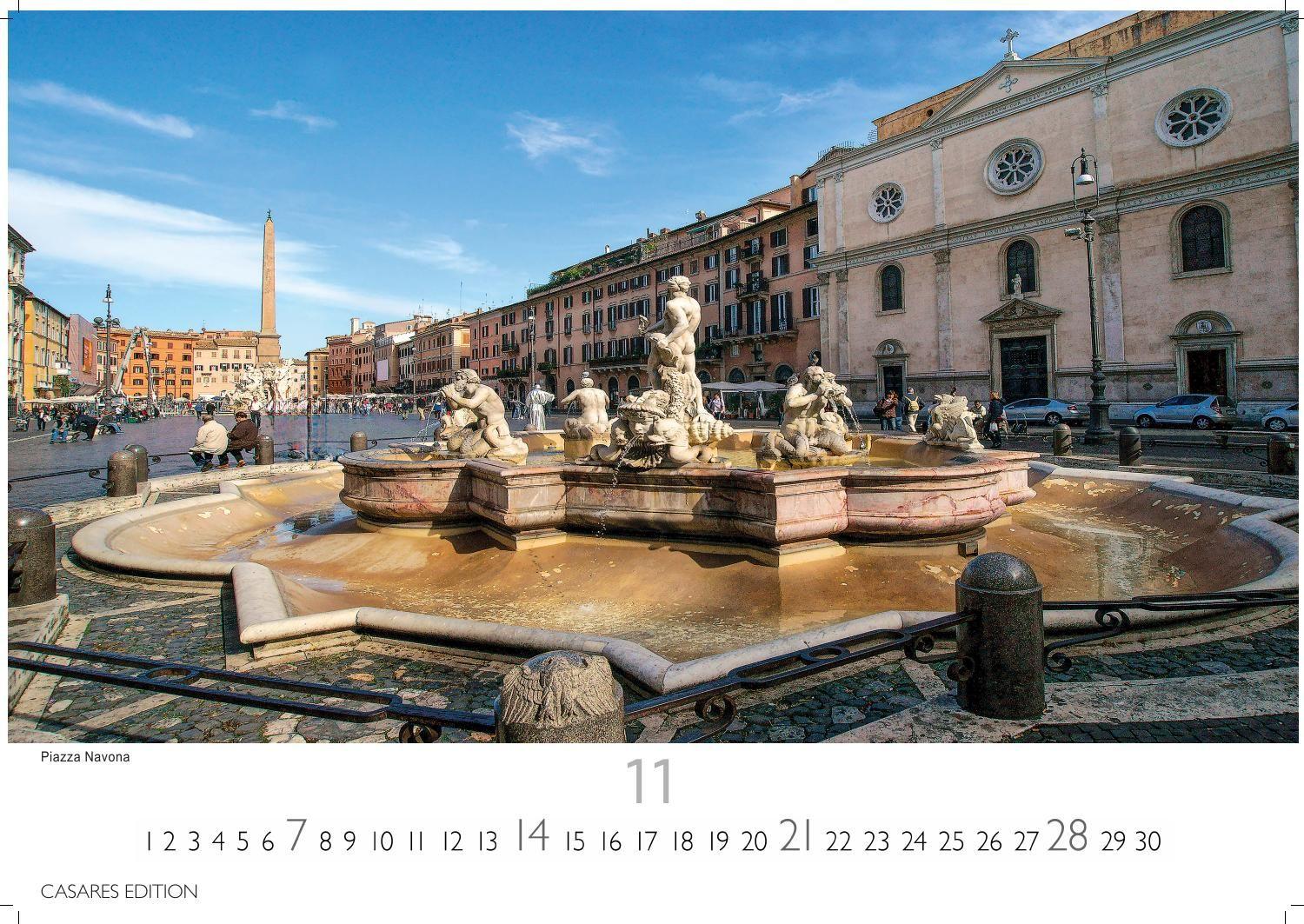 Beispielinhalt (Bild) Rom Kalender 2027 - Wandkalender | Fotokalender Italien 35x50cm - mit 12 beeindruckenden Motiven der ewigen Stadt