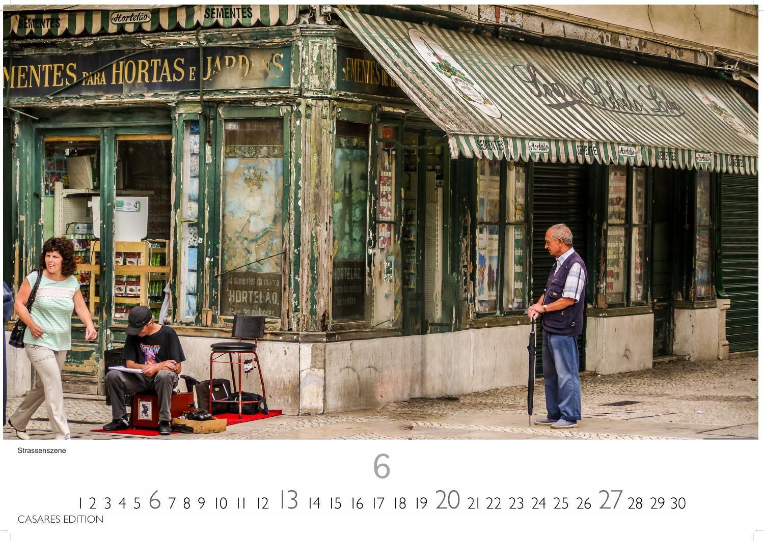 Beispielinhalt (Bild) Lissabon Kalender 2027 - Wandkalender | Fotokalender Portugal 35x50cm - Atemberaubende Fotos dieser schönen Stadt