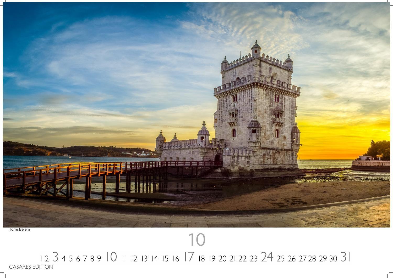 Beispielinhalt (Bild) Lissabon Kalender 2027 - Wandkalender | Fotokalender Portugal 35x50cm - Atemberaubende Fotos dieser schönen Stadt