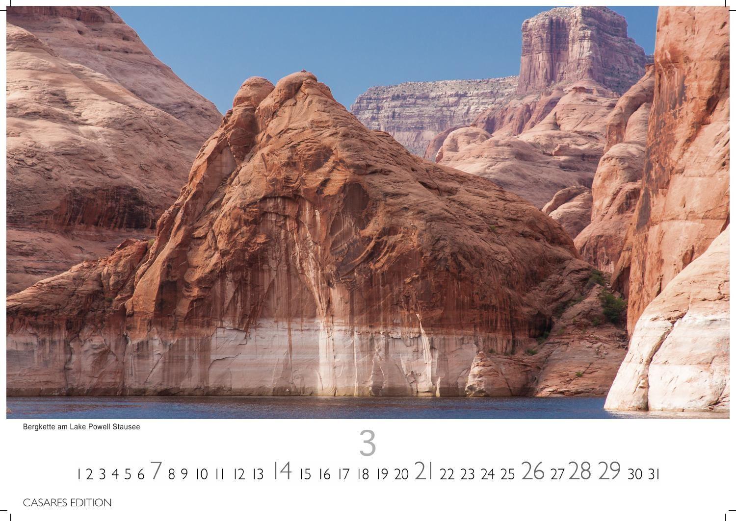 Beispielinhalt (Bild) Nationalparks USA Kalender 2027 - Wandkalender | Fotokalender Nordamerika 35x50cm - Beeindruckende Landschaften & Wildnis auf 12 Monatsblättern, dekorativ & inspirierend