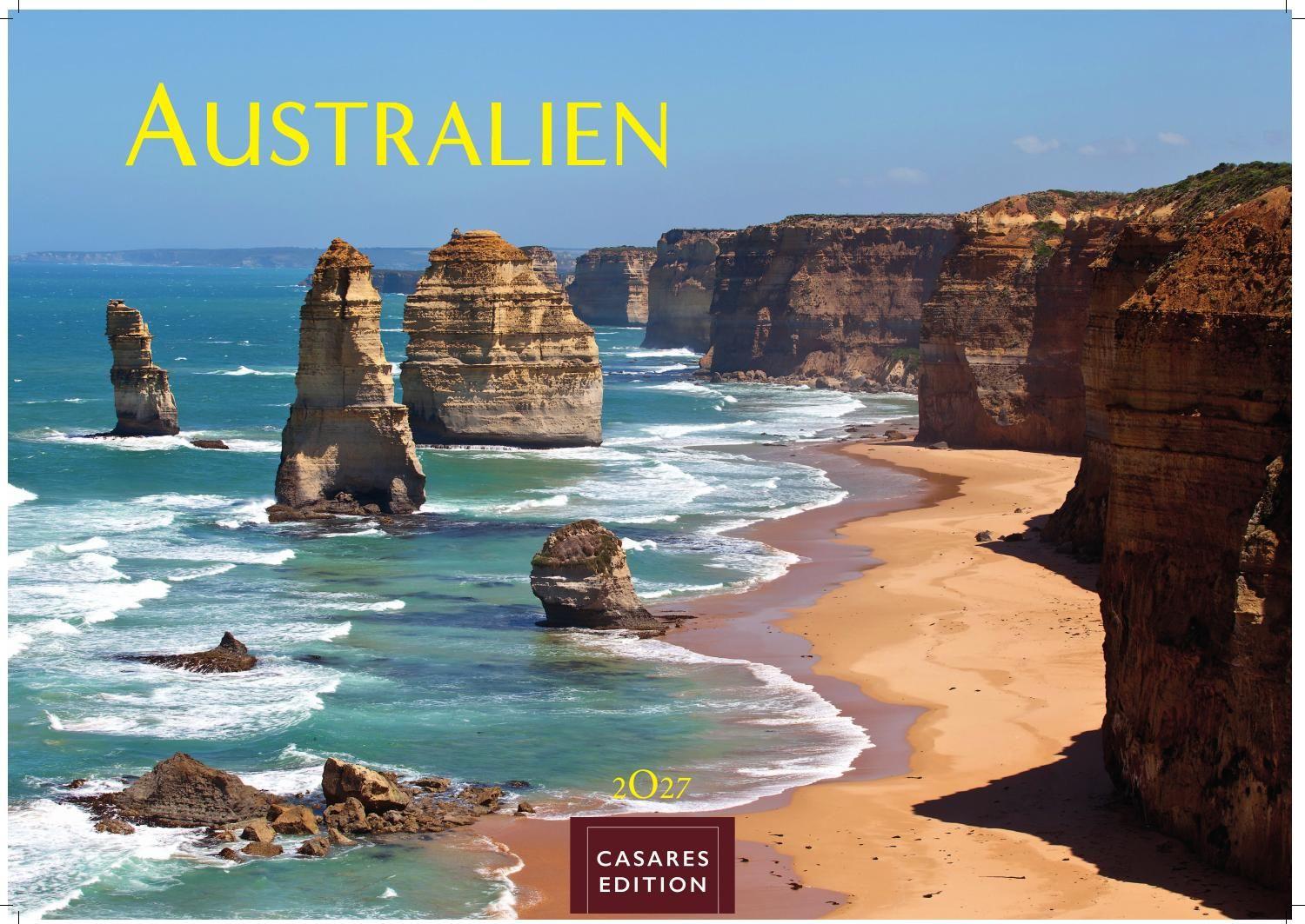 Vorderes Coverbild Australien Kalender 2027 - Wandkalender | Fotokalender Ozeanien 35x50cm - 12 atemberaubende Landschaften aus Down Under, perfekt als Geschenk & Wanddeko