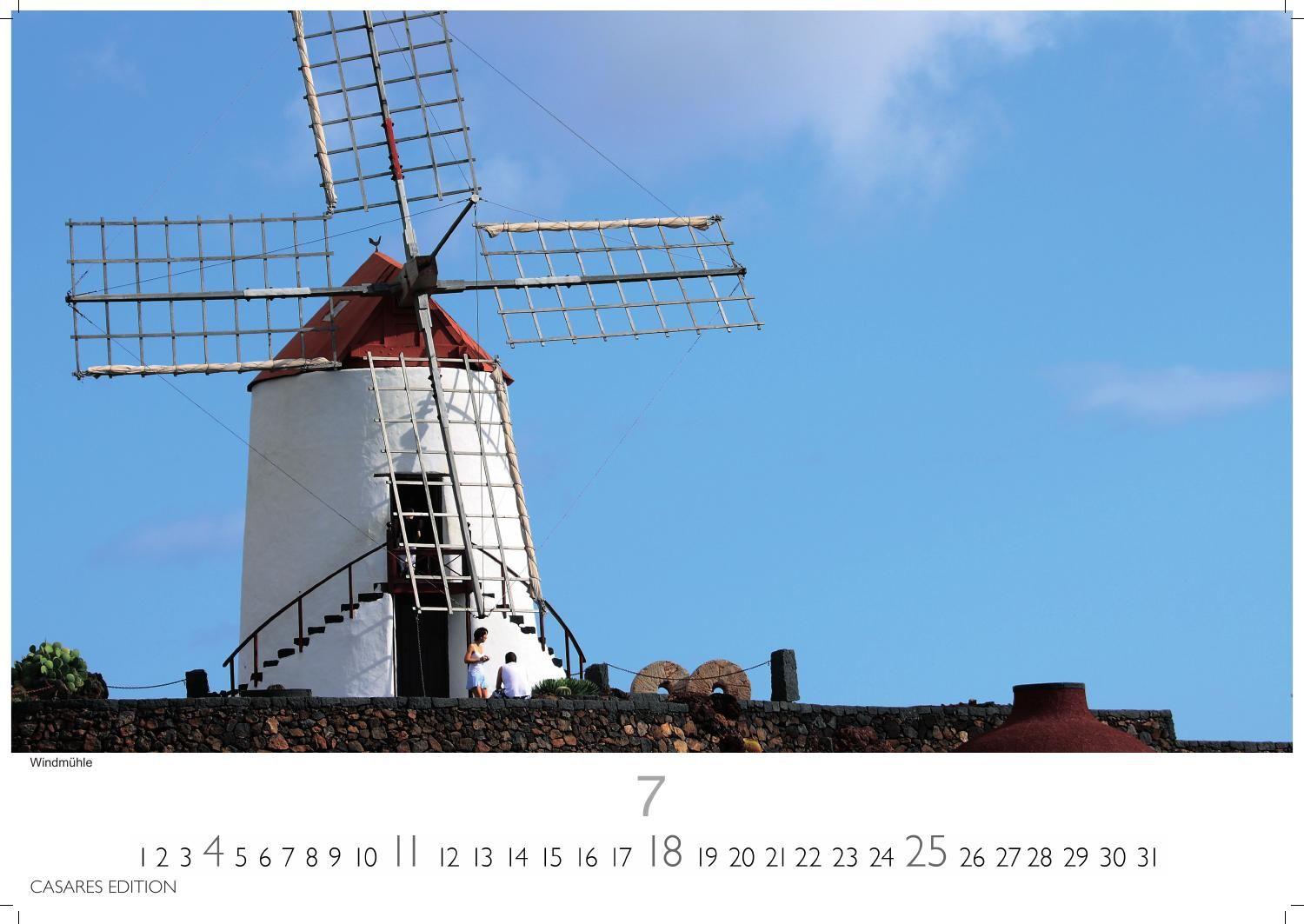 Beispielinhalt (Bild) Lanzarote Kalender 2027 - Wandkalender | Fotokalender Spanien 35x50 cm- - . mit beeindruckenden Bildern von Lanzarote