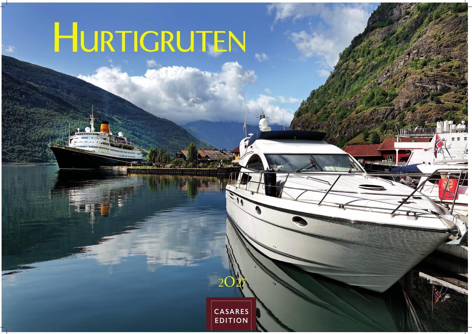 Vorderes Coverbild Hurtigruten Kalender 2027 - Wandkalender | Fotokalender Nordeuropa 24x35cm - Atemberaubende Natur- und Meereswelten, Abenteuer & Naturerlebnis - Perfektes Geschenk
