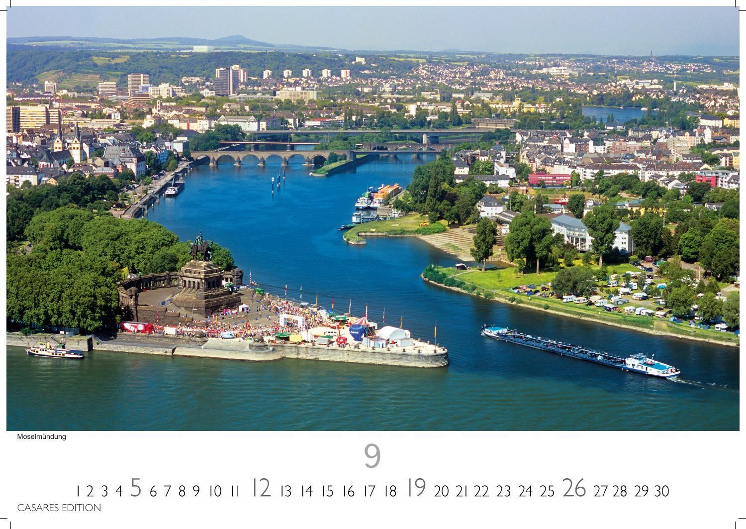 Beispielinhalt (Bild) Der Rhein Kalender 2027 - Wandkalender | Fotokalender Deutschland 24x35cm | mit 12 eindrucksvollen Aufnahmen von Flusslandschaften, Burgen und Weinregionen