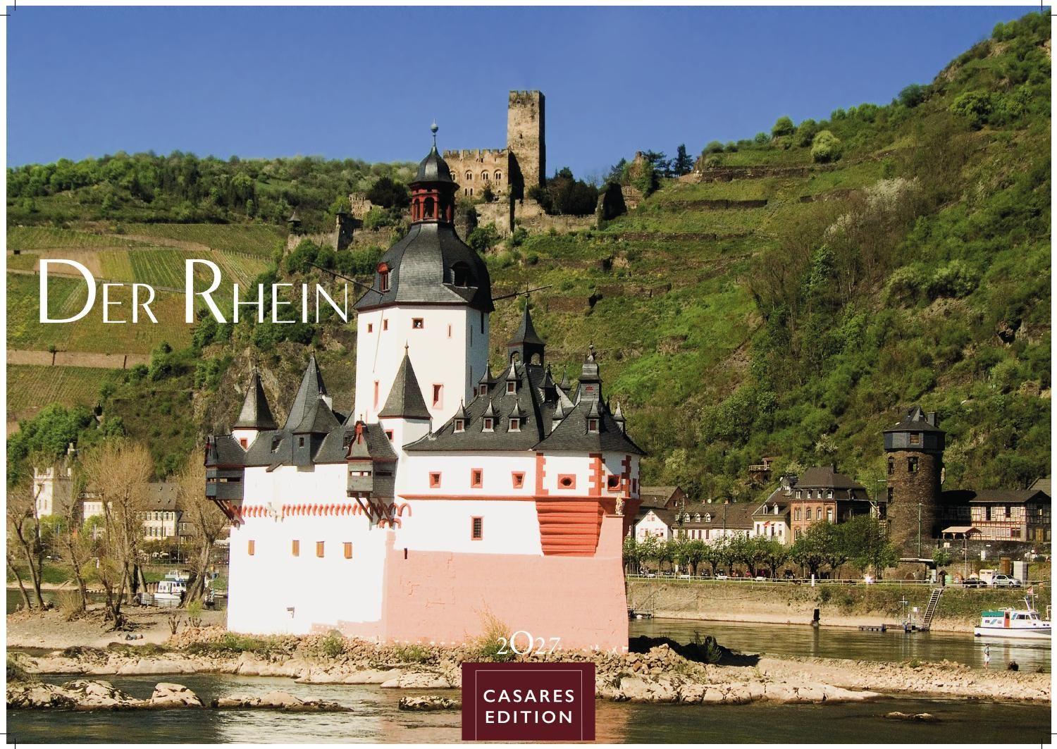 Vorderes Coverbild Der Rhein Kalender 2027 - Wandkalender | Fotokalender Deutschland 24x35cm | mit 12 eindrucksvollen Aufnahmen von Flusslandschaften, Burgen und Weinregionen