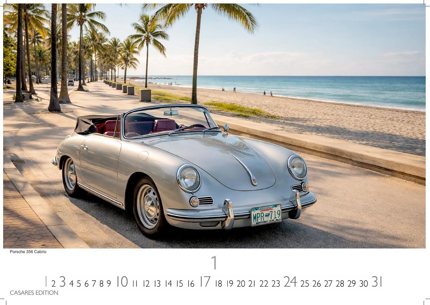 Beispielinhalt (Bild) German Classic Cars Kalender 2027 - Wandkalender | Fotokalender Oldtimer 24x35 cm - deutsche Oldtimer - Meisterwerke deutscher Automobilgeschichte