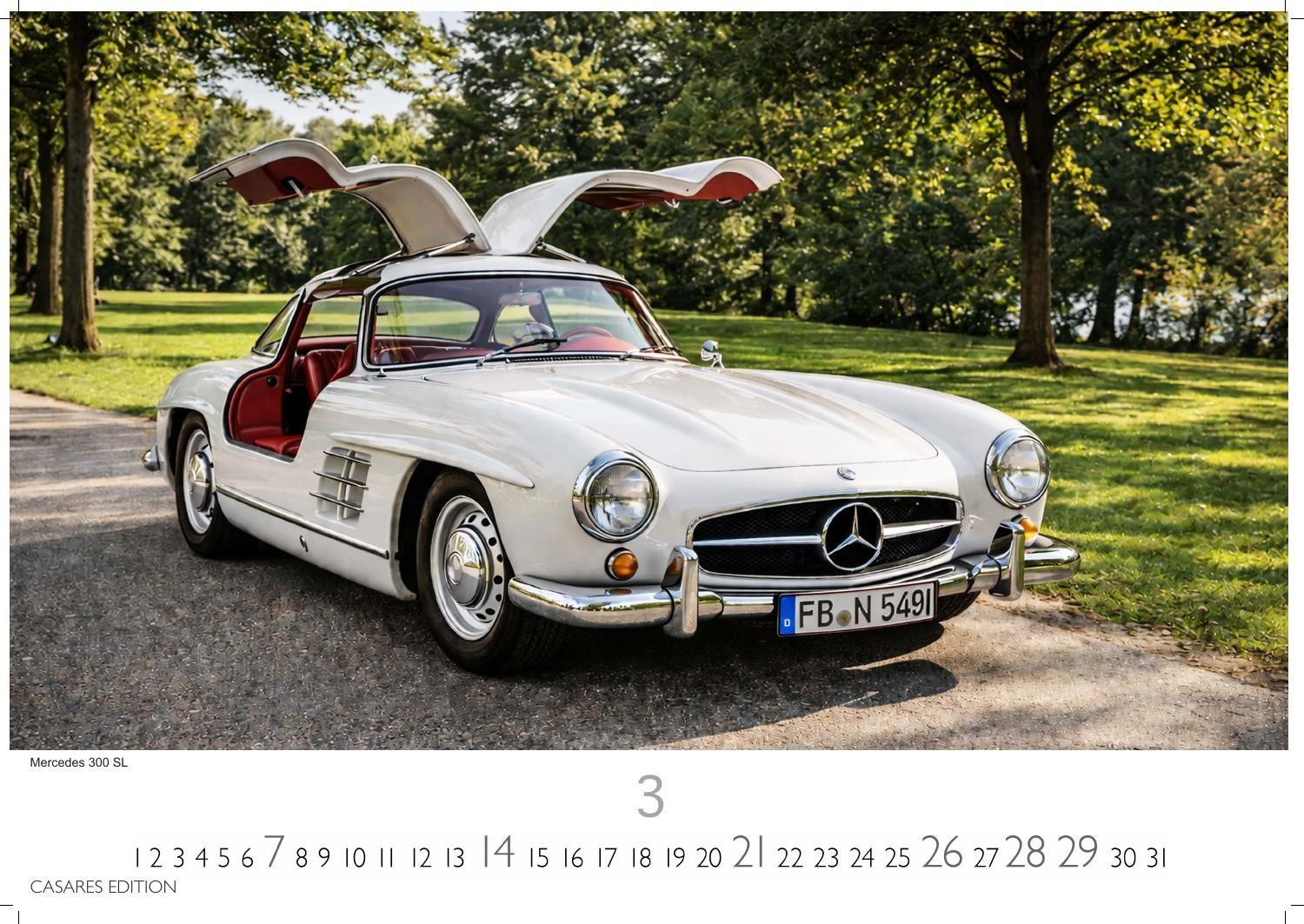 Beispielinhalt (Bild) German Classic Cars Kalender 2027 - Wandkalender | Fotokalender Oldtimer 24x35 cm - deutsche Oldtimer - Meisterwerke deutscher Automobilgeschichte