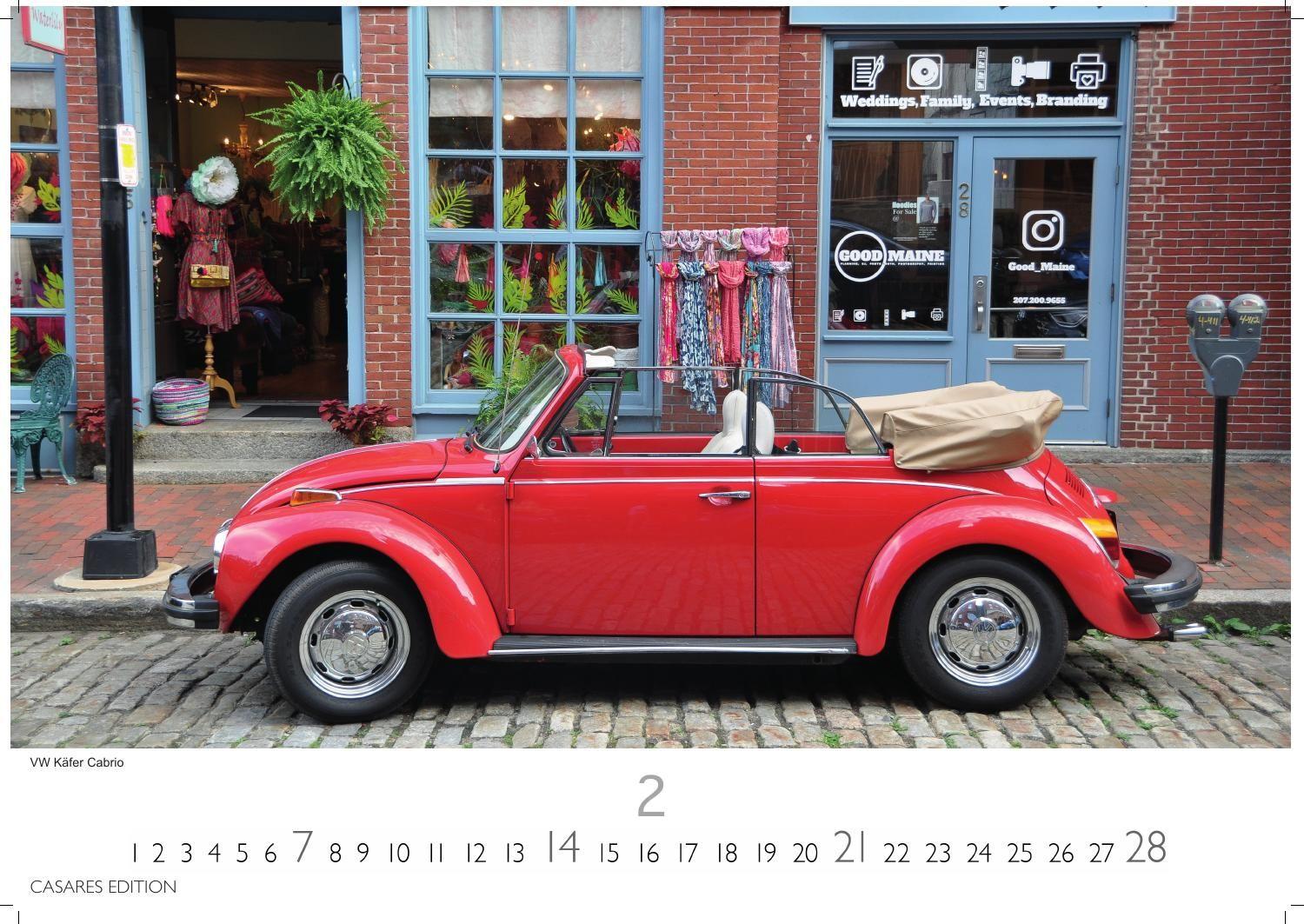 Beispielinhalt (Bild) German Classic Cars Kalender 2027 - Wandkalender | Fotokalender Oldtimer 24x35 cm - deutsche Oldtimer - Meisterwerke deutscher Automobilgeschichte