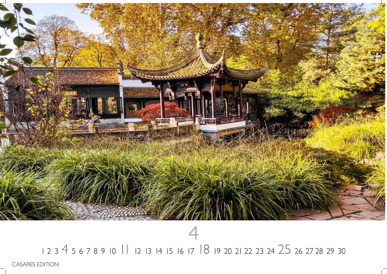 Beispielinhalt (Bild) Japanische Gärten Kalender 2027 - Wandkalender | Fotokalender Asien 35x50cm Grosses Format - Fotografien authentischer japanischer Gärten, perfekt für Natur- und Gartenliebhaber
