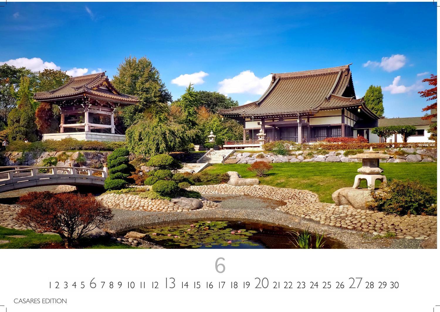 Beispielinhalt (Bild) Japanische Gärten Kalender 2027 - Wandkalender | Fotokalender Asien 35x50cm Grosses Format - Fotografien authentischer japanischer Gärten, perfekt für Natur- und Gartenliebhaber