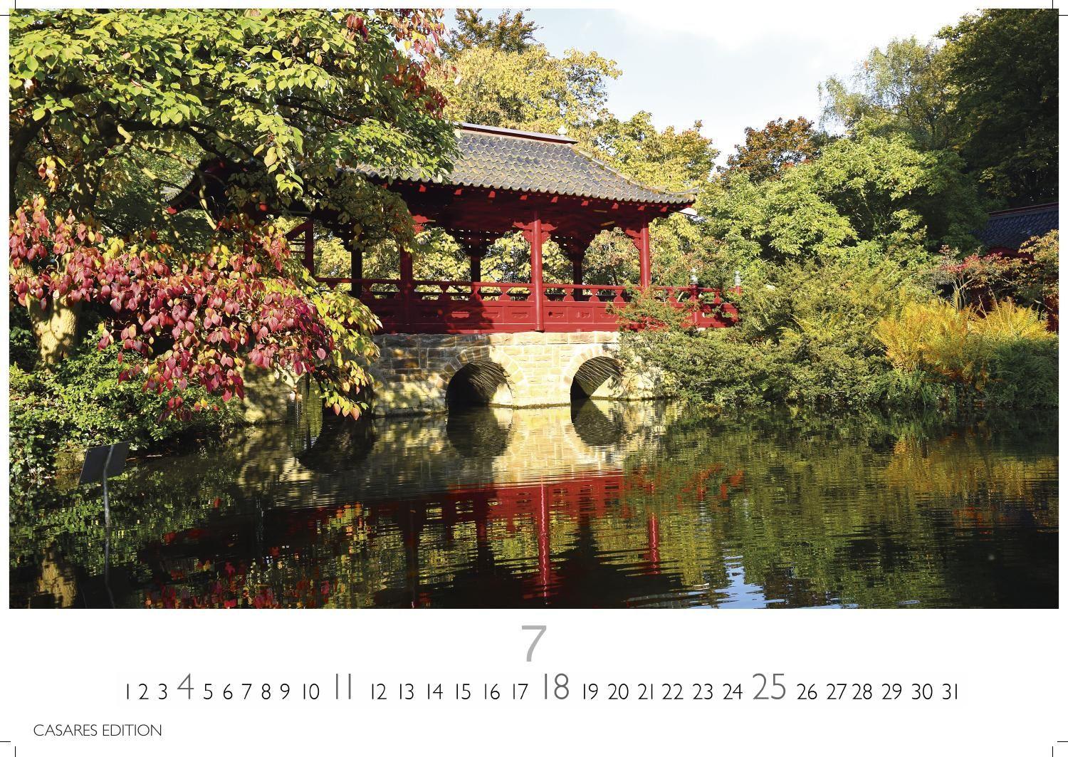 Beispielinhalt (Bild) Japanische Gärten Kalender 2027 - Wandkalender | Fotokalender Asien 35x50cm Grosses Format - Fotografien authentischer japanischer Gärten, perfekt für Natur- und Gartenliebhaber