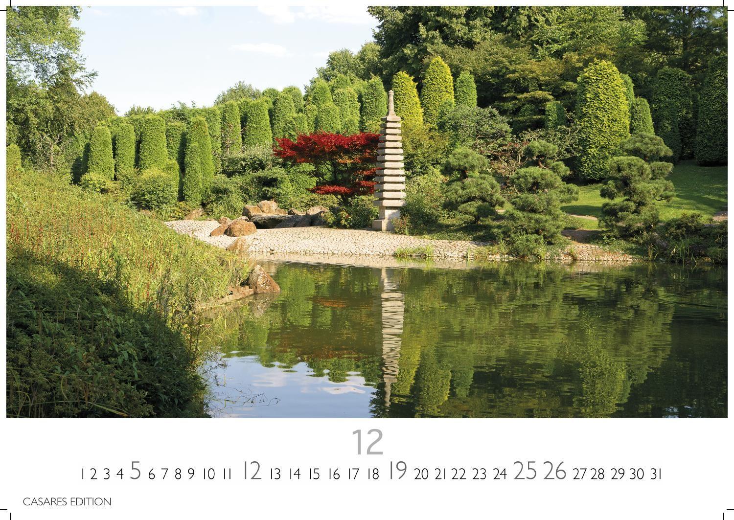 Beispielinhalt (Bild) Japanische Gärten Kalender 2027 - Wandkalender | Fotokalender Asien 35x50cm Grosses Format - Fotografien authentischer japanischer Gärten, perfekt für Natur- und Gartenliebhaber