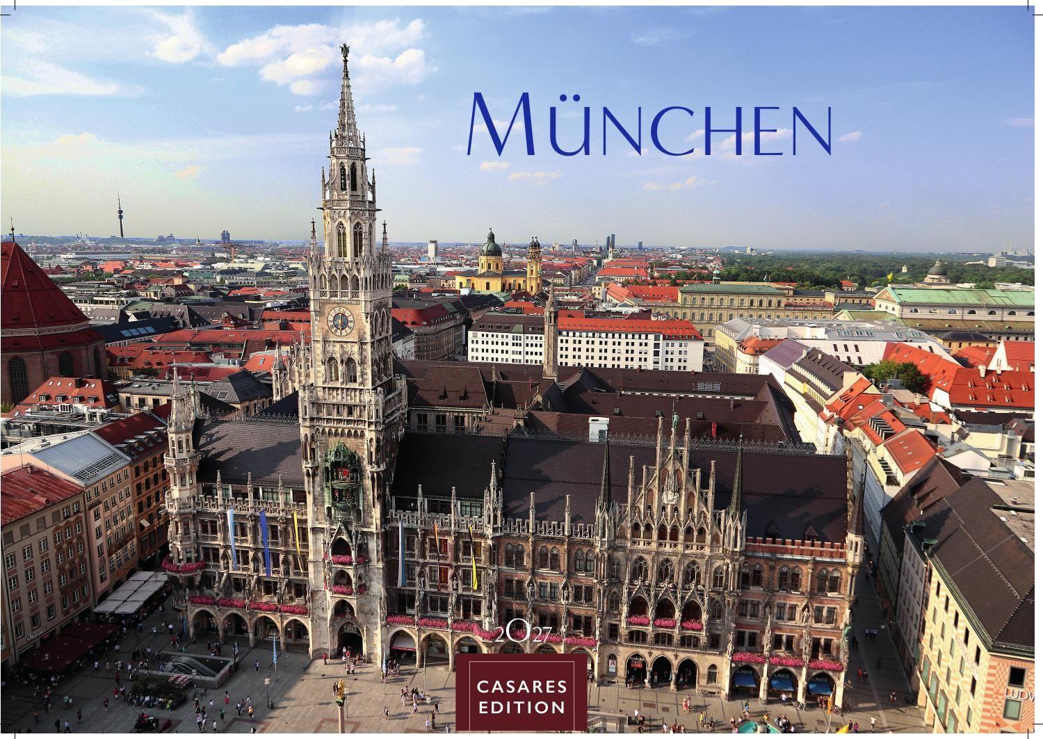 Vorderes Coverbild München Kalender 2027 - Wandkalender | Fotokalender Deutschland 50x35cm - faszinierende Ansichten von Marienplatz bis Alpenpanorama
