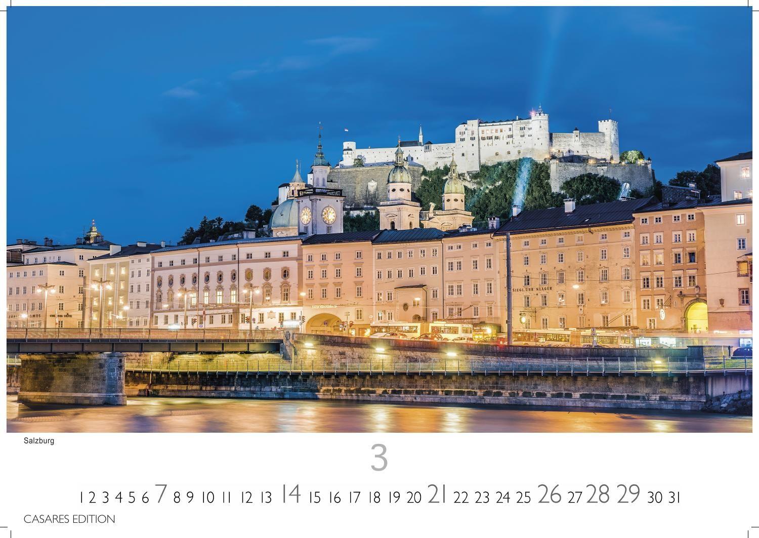 Beispielinhalt (Bild) Österreich Kalender 2027 - Wandkalender | Fotokalender | Österreich Kalender | Alpenkalender | Alpenländer 35x50cm Grosses Format - Atemberaubende Landschaften