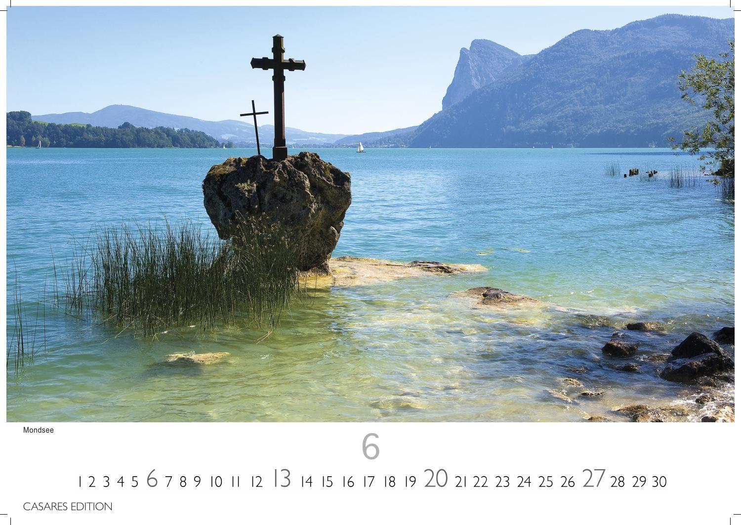 Beispielinhalt (Bild) Österreich Kalender 2027 - Wandkalender | Fotokalender | Österreich Kalender | Alpenkalender | Alpenländer 35x50cm Grosses Format - Atemberaubende Landschaften