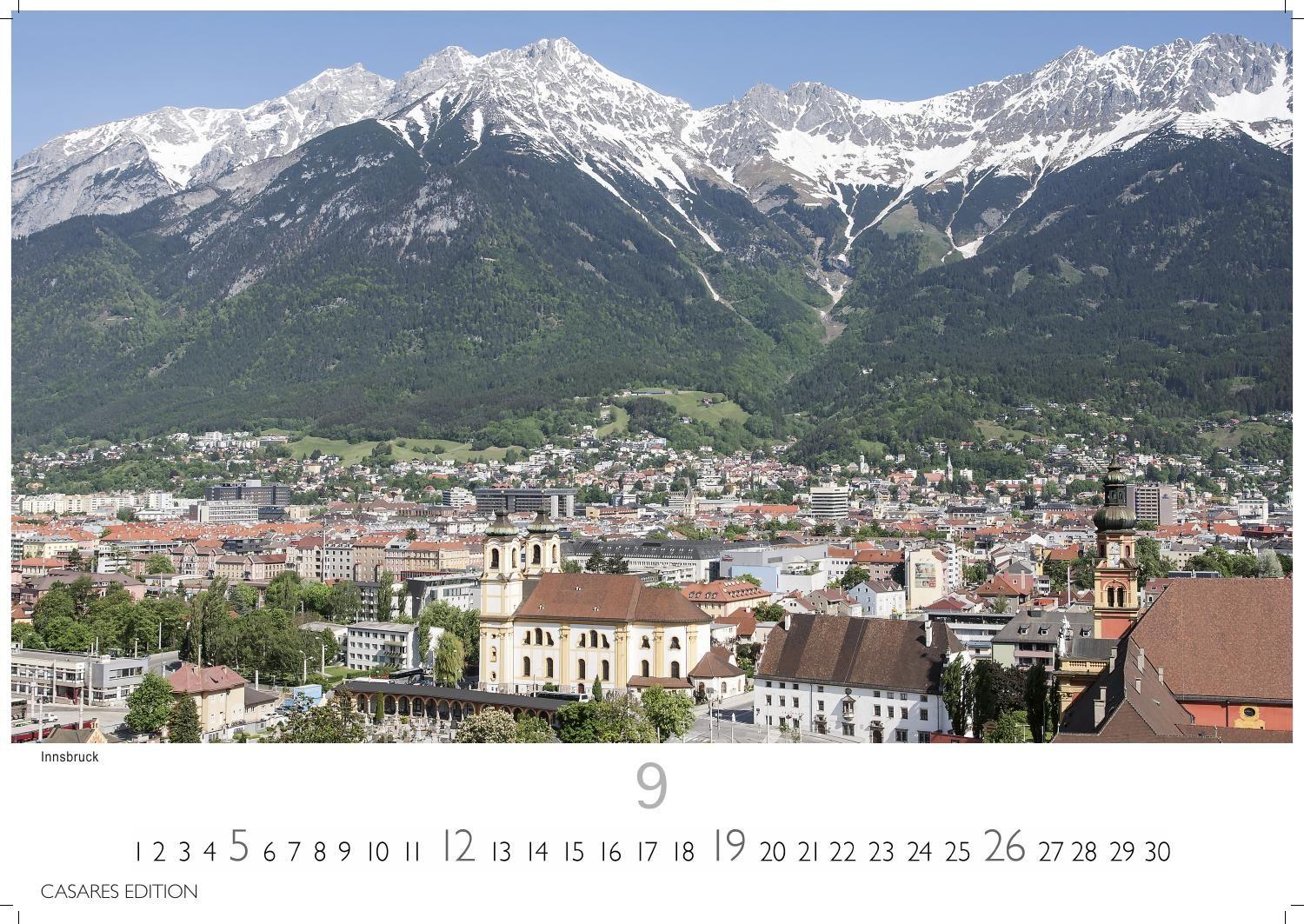 Beispielinhalt (Bild) Österreich Kalender 2027 - Wandkalender | Fotokalender | Österreich Kalender | Alpenkalender | Alpenländer 35x50cm Grosses Format - Atemberaubende Landschaften