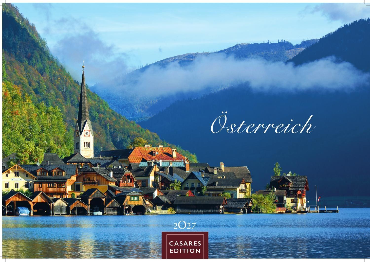 Vorderes Coverbild Österreich Kalender 2027 - Wandkalender | Fotokalender | Österreich Kalender | Alpenkalender | Alpenländer 35x50cm Grosses Format - Atemberaubende Landschaften