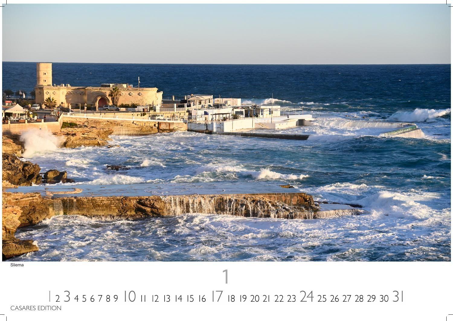 Beispielinhalt (Bild) Malta Kalender 2027 - Wandkalender | Fotokalender Südeuropa 24x35cm - Hochwertiger . mit atemberaubenden Fotos von Malta - ideal für Liebhaber der Insel und Reiseliebhaber.