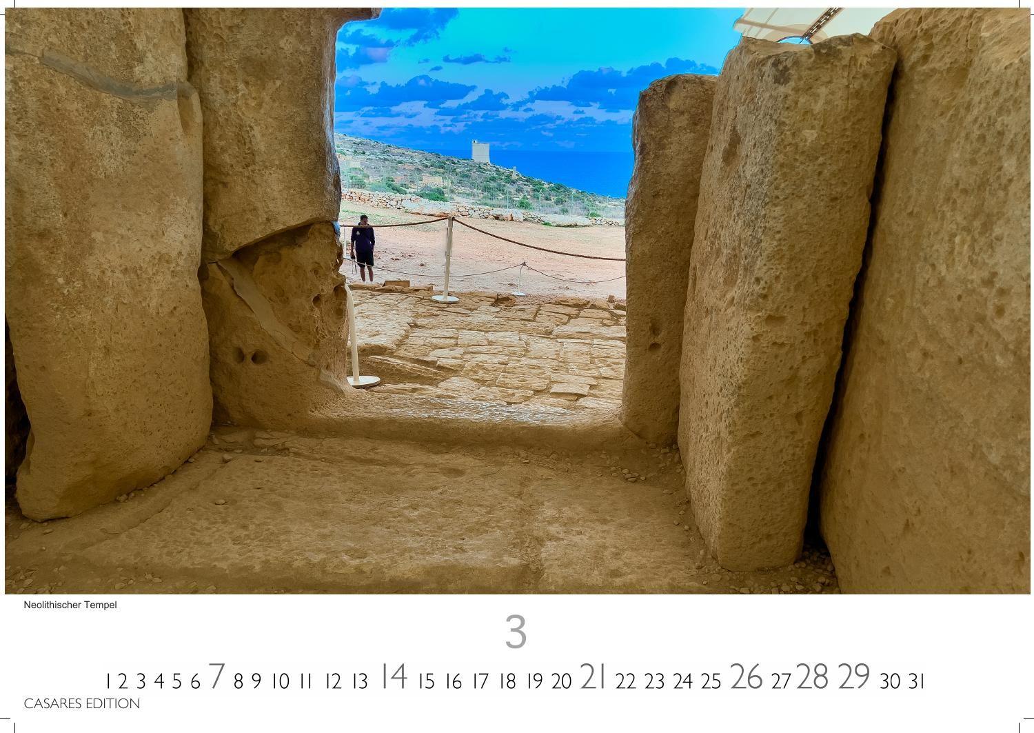 Beispielinhalt (Bild) Malta Kalender 2027 - Wandkalender | Fotokalender Südeuropa 24x35cm - Hochwertiger . mit atemberaubenden Fotos von Malta - ideal für Liebhaber der Insel und Reiseliebhaber.