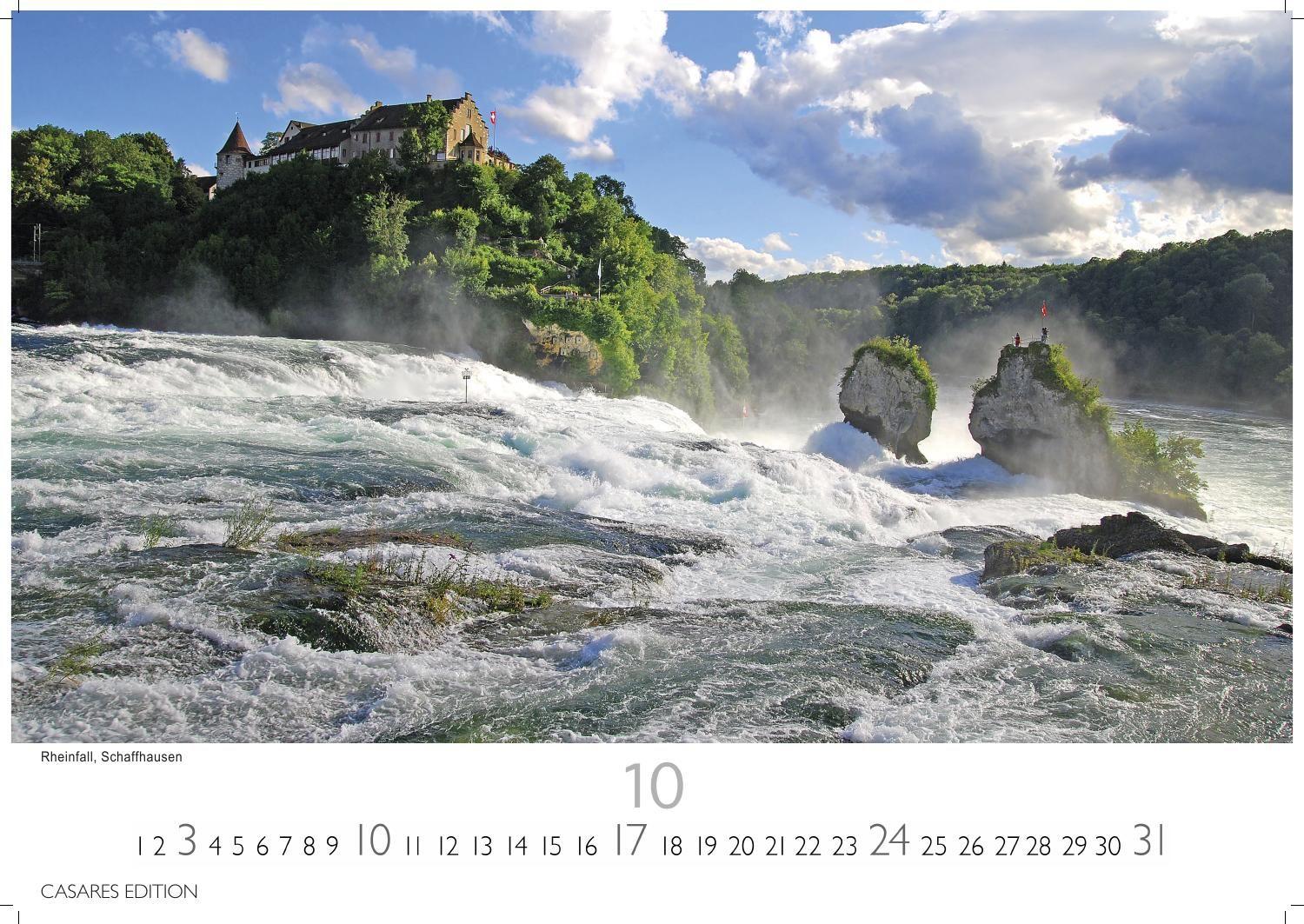 Beispielinhalt (Bild) Schweiz Kalender 2027 - Wandkalender | Fotokalender Alpenländer | Alpenkalender | 35x50cm Grosses Format - . mit den schönsten Orten der Schweiz