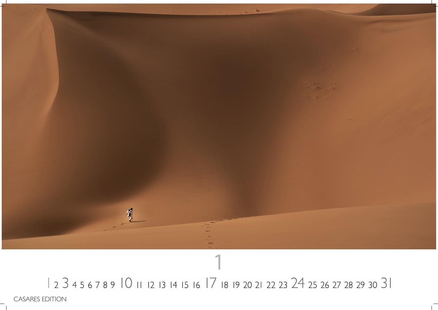 Beispielinhalt (Bild) Sahara Kalender 2027 - Wandkalender | Fotokalender Afrika 24x35 cm - . mit 12 brillanten Fotos der Wüste