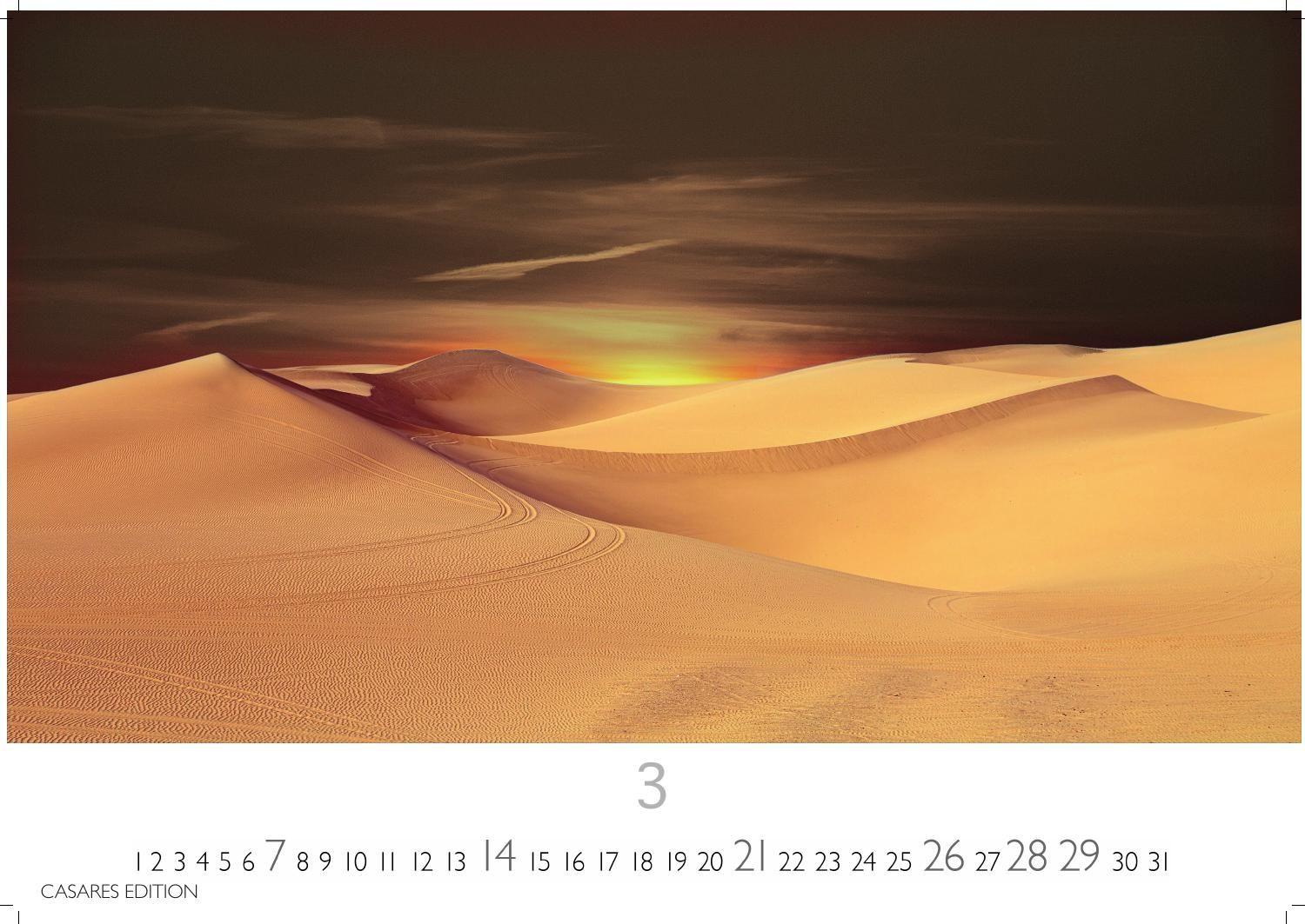 Beispielinhalt (Bild) Sahara Kalender 2027 - Wandkalender | Fotokalender Afrika 24x35 cm - . mit 12 brillanten Fotos der Wüste