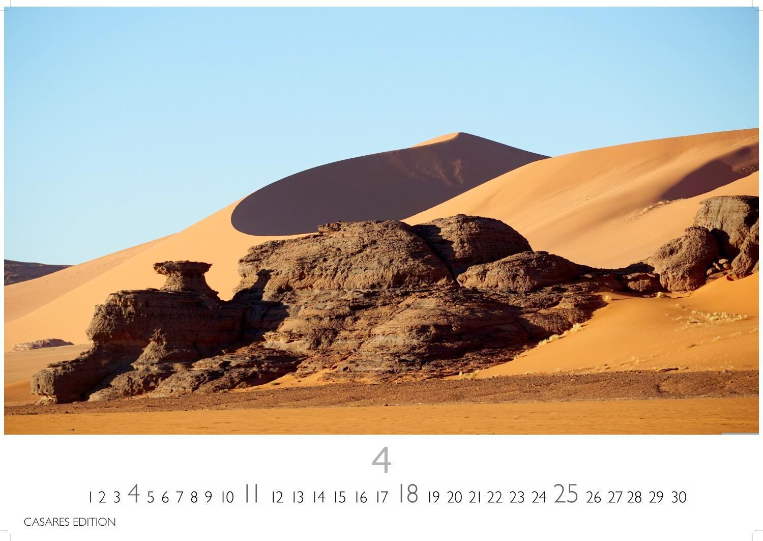Beispielinhalt (Bild) Sahara Kalender 2027 - Wandkalender | Fotokalender Afrika 24x35 cm - . mit 12 brillanten Fotos der Wüste