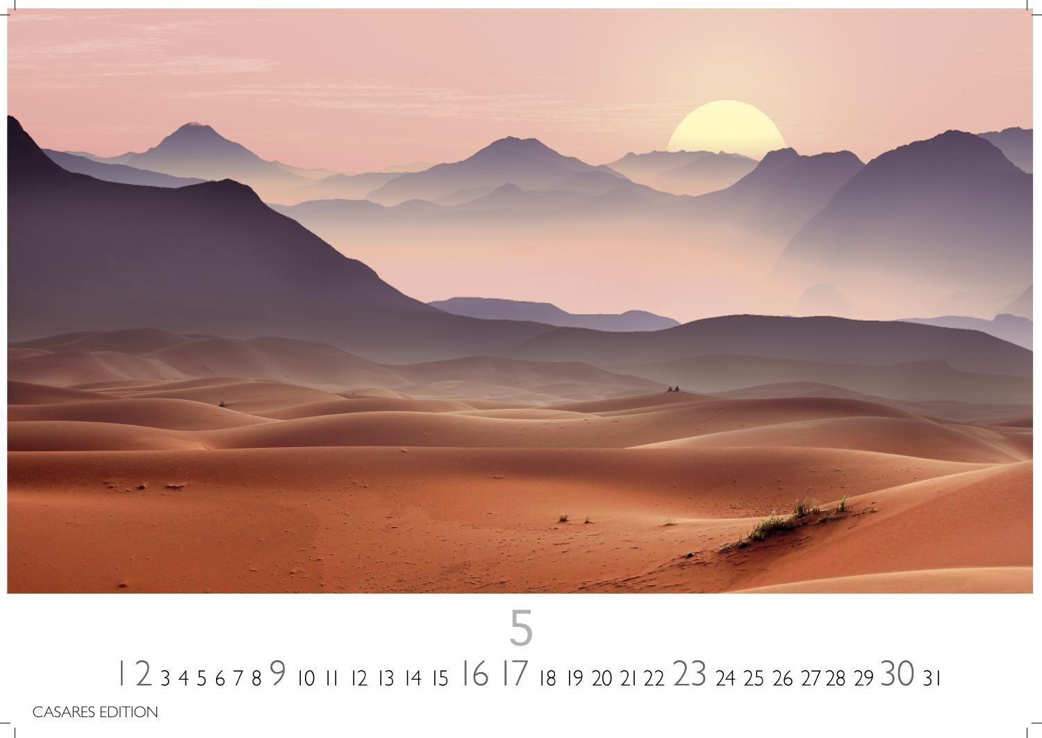 Beispielinhalt (Bild) Sahara Kalender 2027 - Wandkalender | Fotokalender Afrika 24x35 cm - . mit 12 brillanten Fotos der Wüste