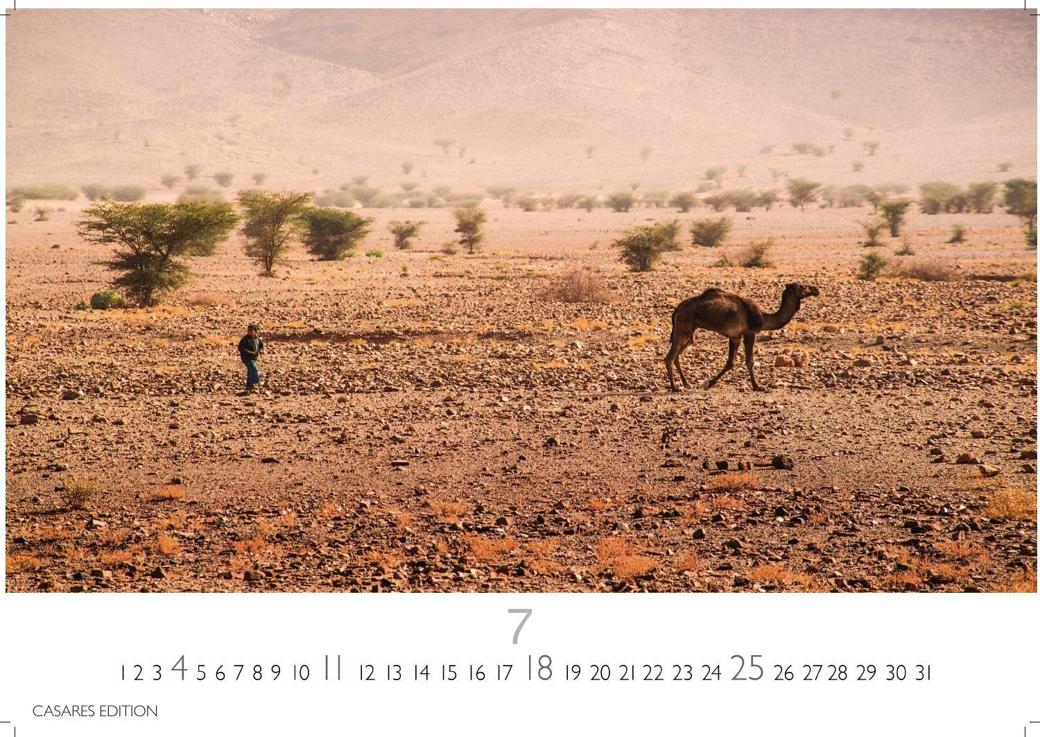 Beispielinhalt (Bild) Sahara Kalender 2027 - Wandkalender | Fotokalender Afrika 24x35 cm - . mit 12 brillanten Fotos der Wüste