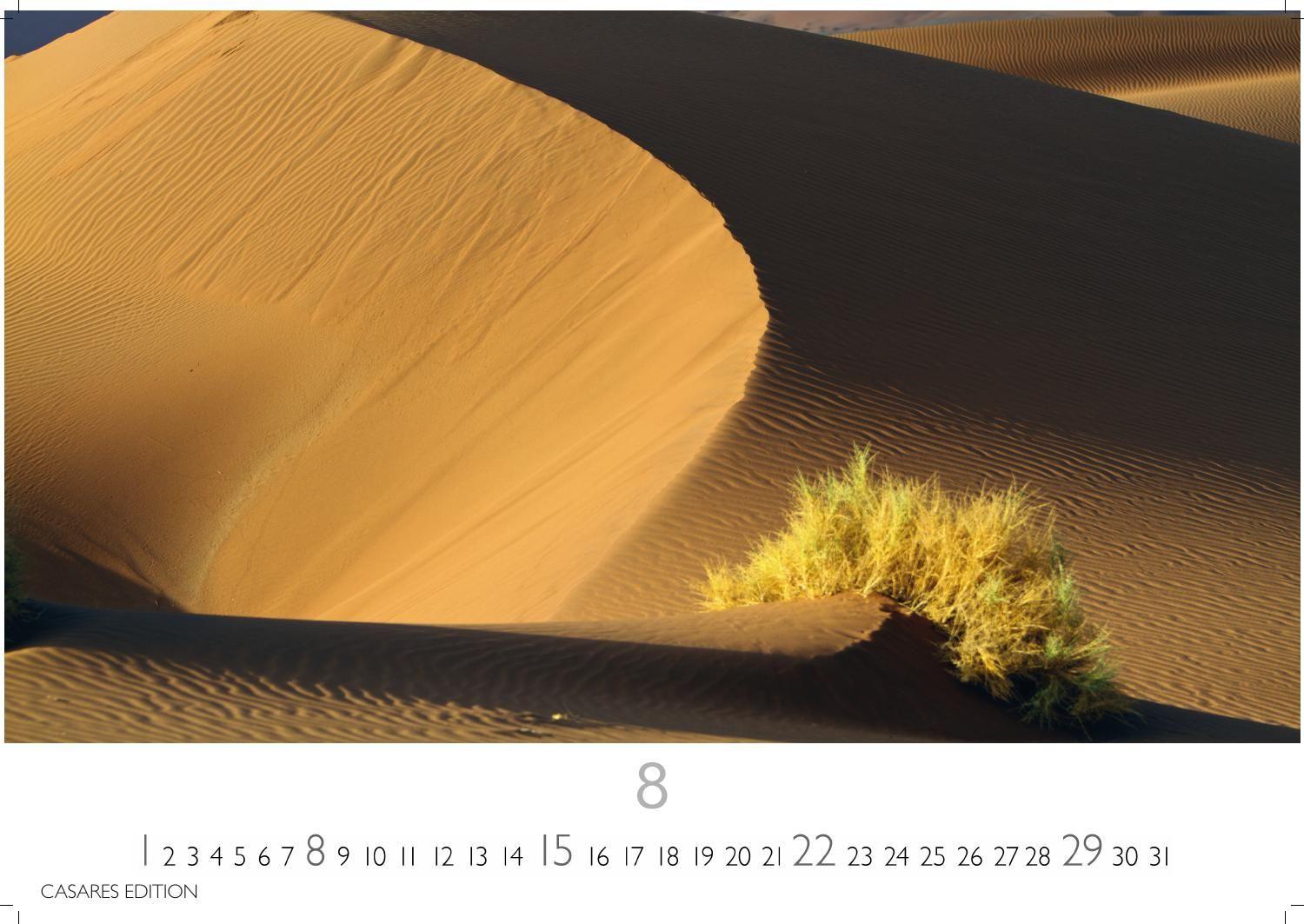 Beispielinhalt (Bild) Sahara Kalender 2027 - Wandkalender | Fotokalender Afrika 24x35 cm - . mit 12 brillanten Fotos der Wüste