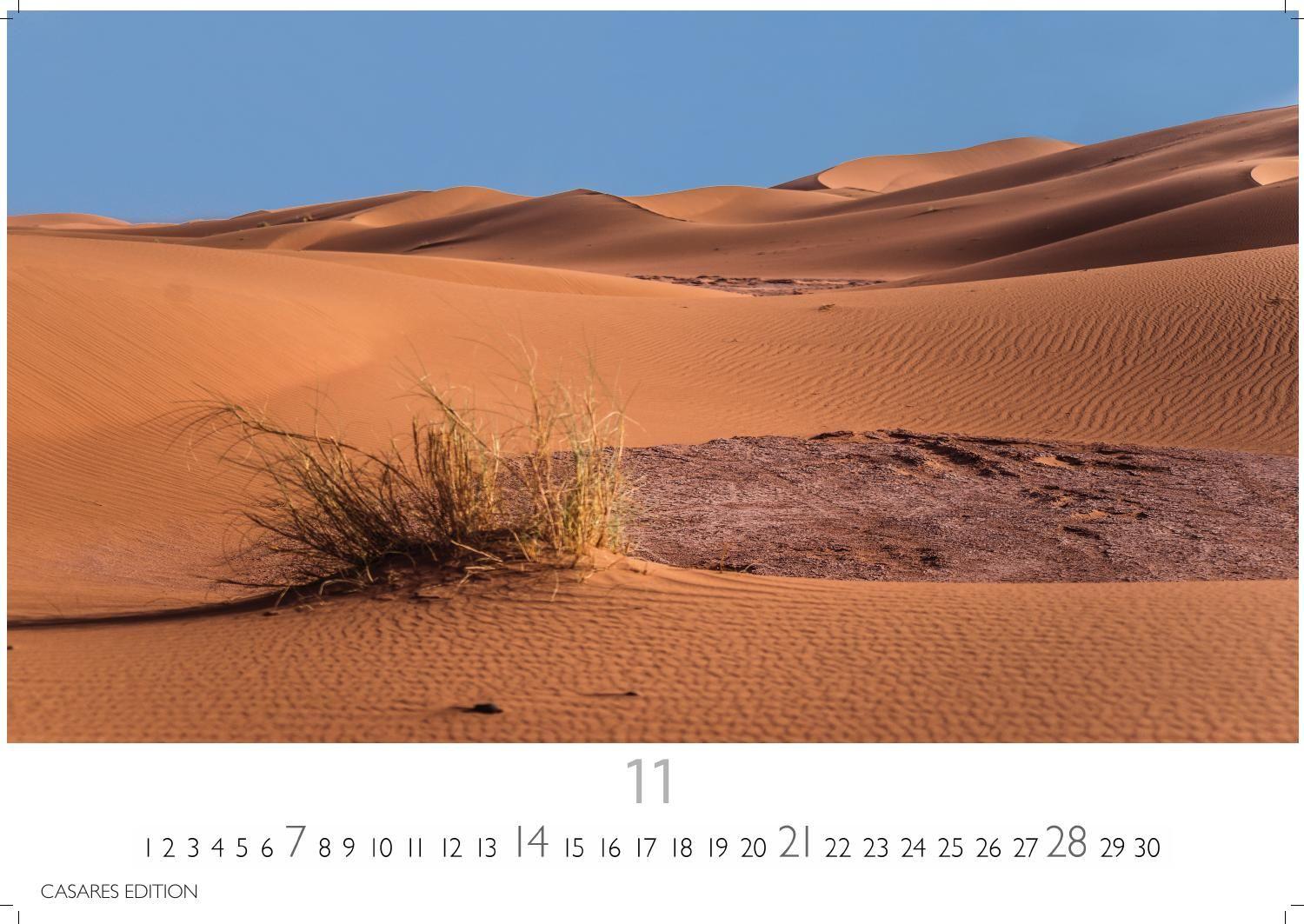 Beispielinhalt (Bild) Sahara Kalender 2027 - Wandkalender | Fotokalender Afrika 24x35 cm - . mit 12 brillanten Fotos der Wüste