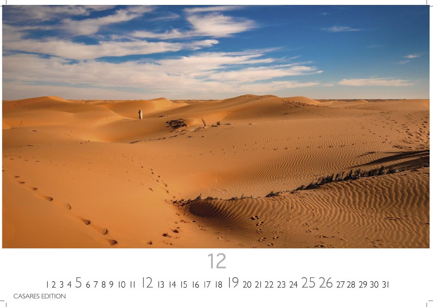 Beispielinhalt (Bild) Sahara Kalender 2027 - Wandkalender | Fotokalender Afrika 24x35 cm - . mit 12 brillanten Fotos der Wüste