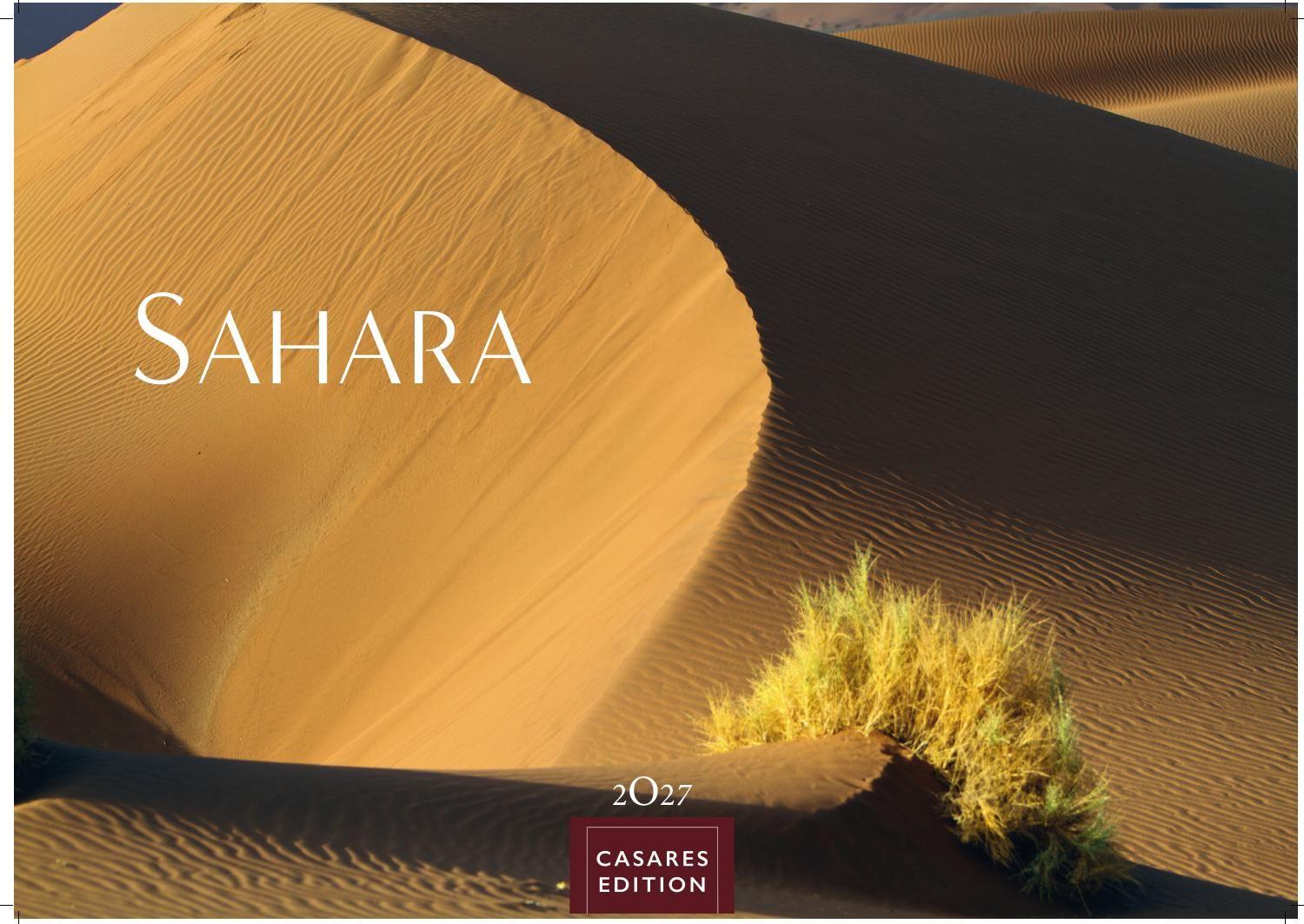 Vorderes Coverbild Sahara Kalender 2027 - Wandkalender | Fotokalender Afrika 24x35 cm - . mit 12 brillanten Fotos der Wüste