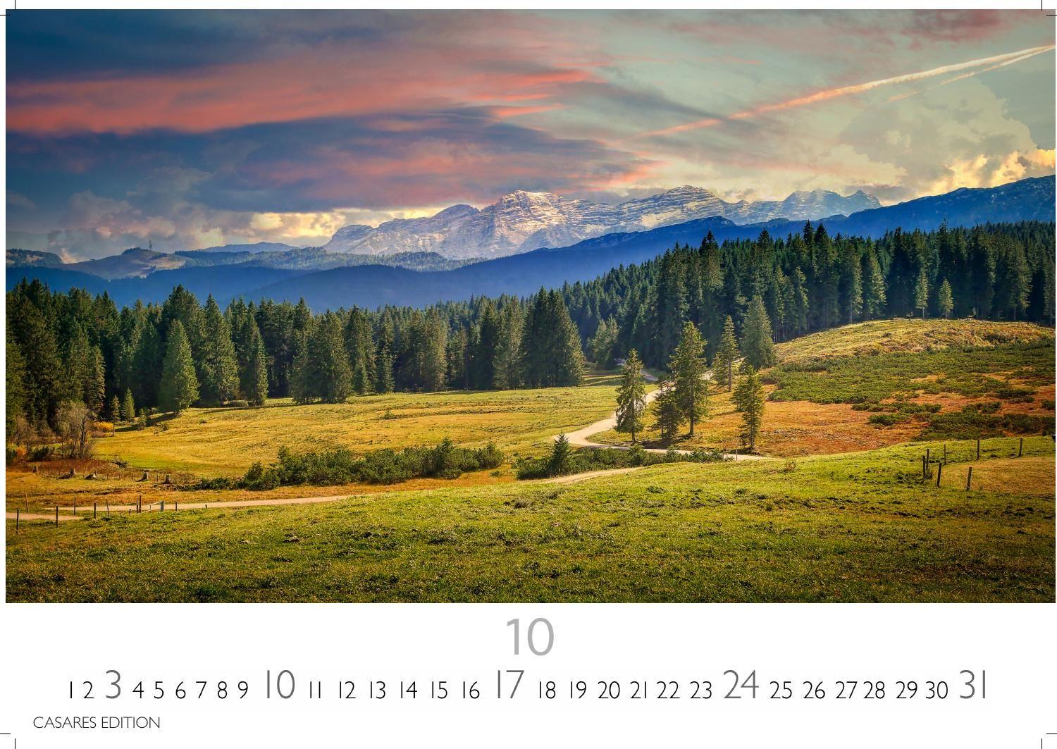 Beispielinhalt (Bild) Wald & Natur Kalender 2027 - Wandkalender | Fotokalender Naturkalender Großformat 35x50cm - Natürliche Schönheit & Ruhe für jeden Monat .