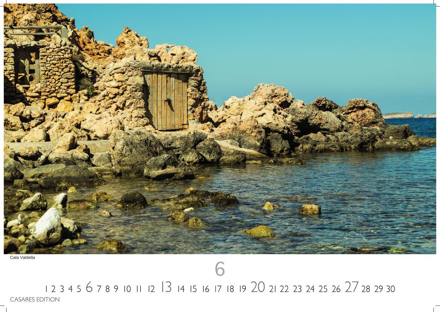 Beispielinhalt (Bild) Ibiza/Formentera Kalender 2027 - Wandkalender | Fotokalender Spanien 24x35 cm - . mit 12 beeindruckenden Motiven der Inseln.