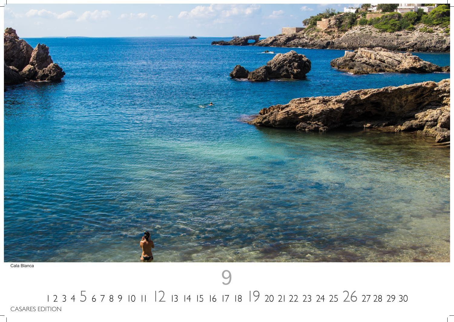 Beispielinhalt (Bild) Ibiza/Formentera Kalender 2027 - Wandkalender | Fotokalender Spanien 24x35 cm - . mit 12 beeindruckenden Motiven der Inseln.
