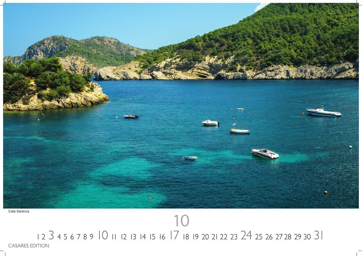 Beispielinhalt (Bild) Ibiza/Formentera Kalender 2027 - Wandkalender | Fotokalender Spanien 24x35 cm - . mit 12 beeindruckenden Motiven der Inseln.