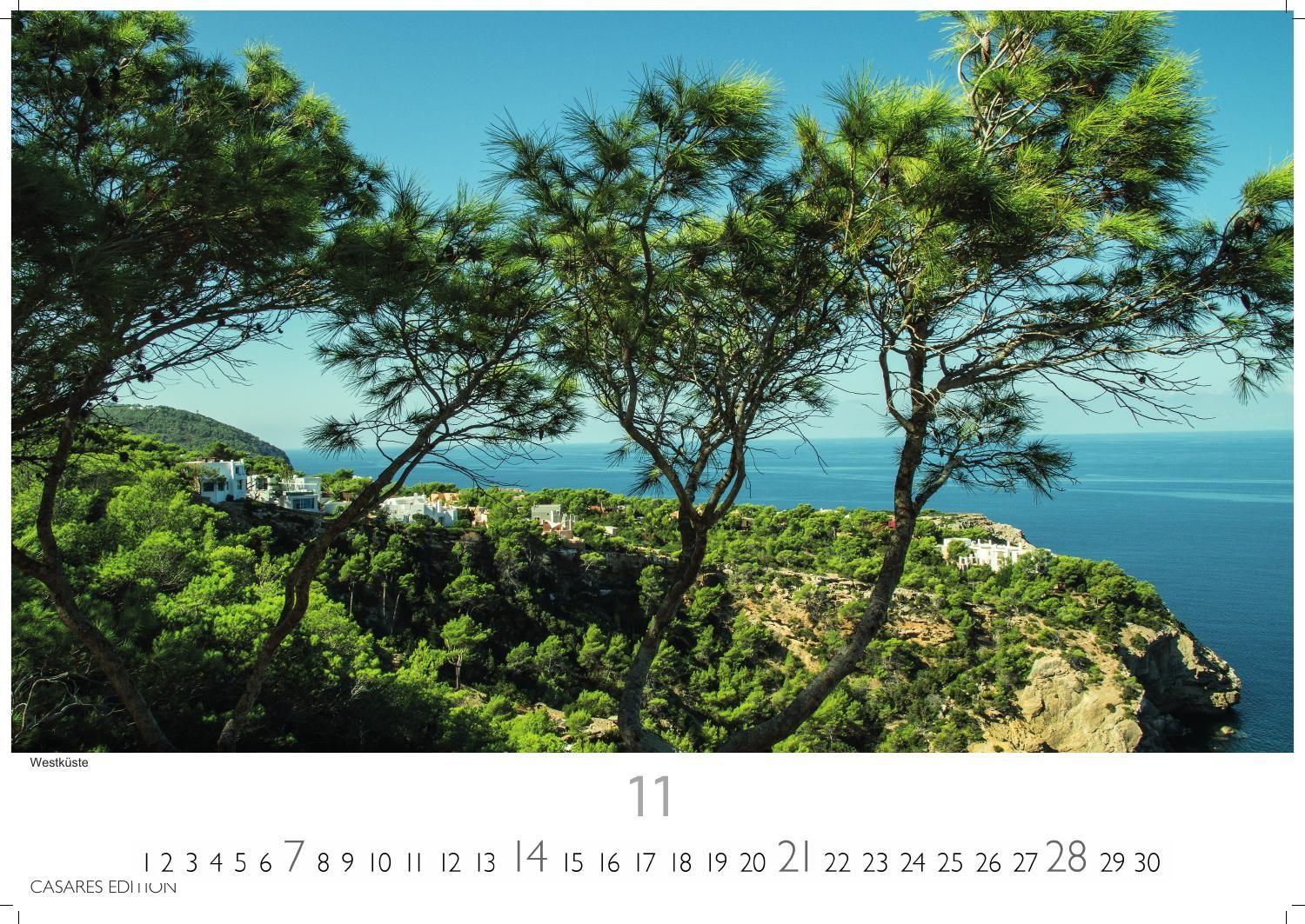 Beispielinhalt (Bild) Ibiza/Formentera Kalender 2027 - Wandkalender | Fotokalender Spanien 24x35 cm - . mit 12 beeindruckenden Motiven der Inseln.