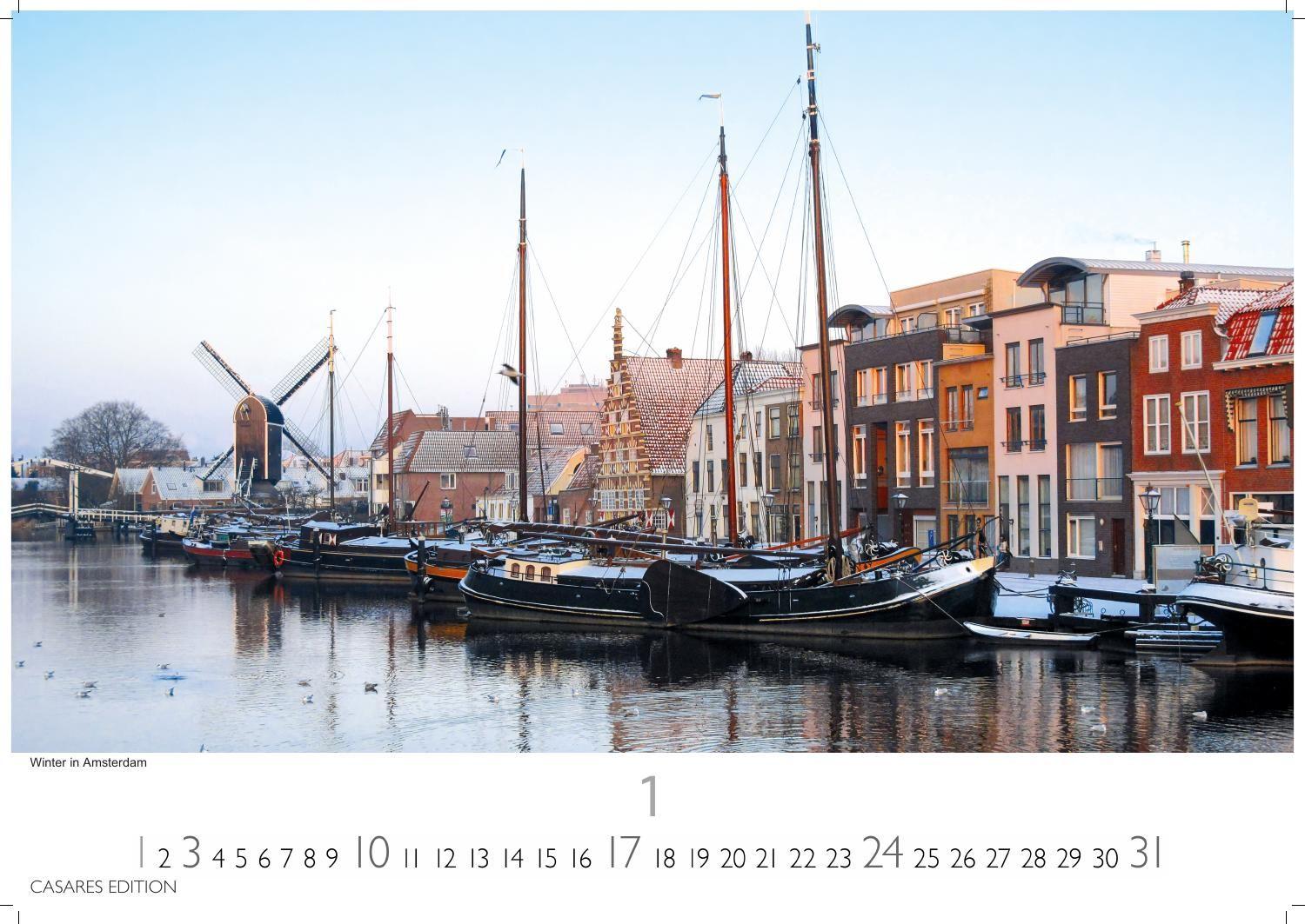 Beispielinhalt (Bild) Niederlande Kalender 2027 - Wandkalender | Fotokalender Mitteleuropa 24x35cm - Entdecken Sie die schönsten Sehenswürdigkeiten der Niederlande