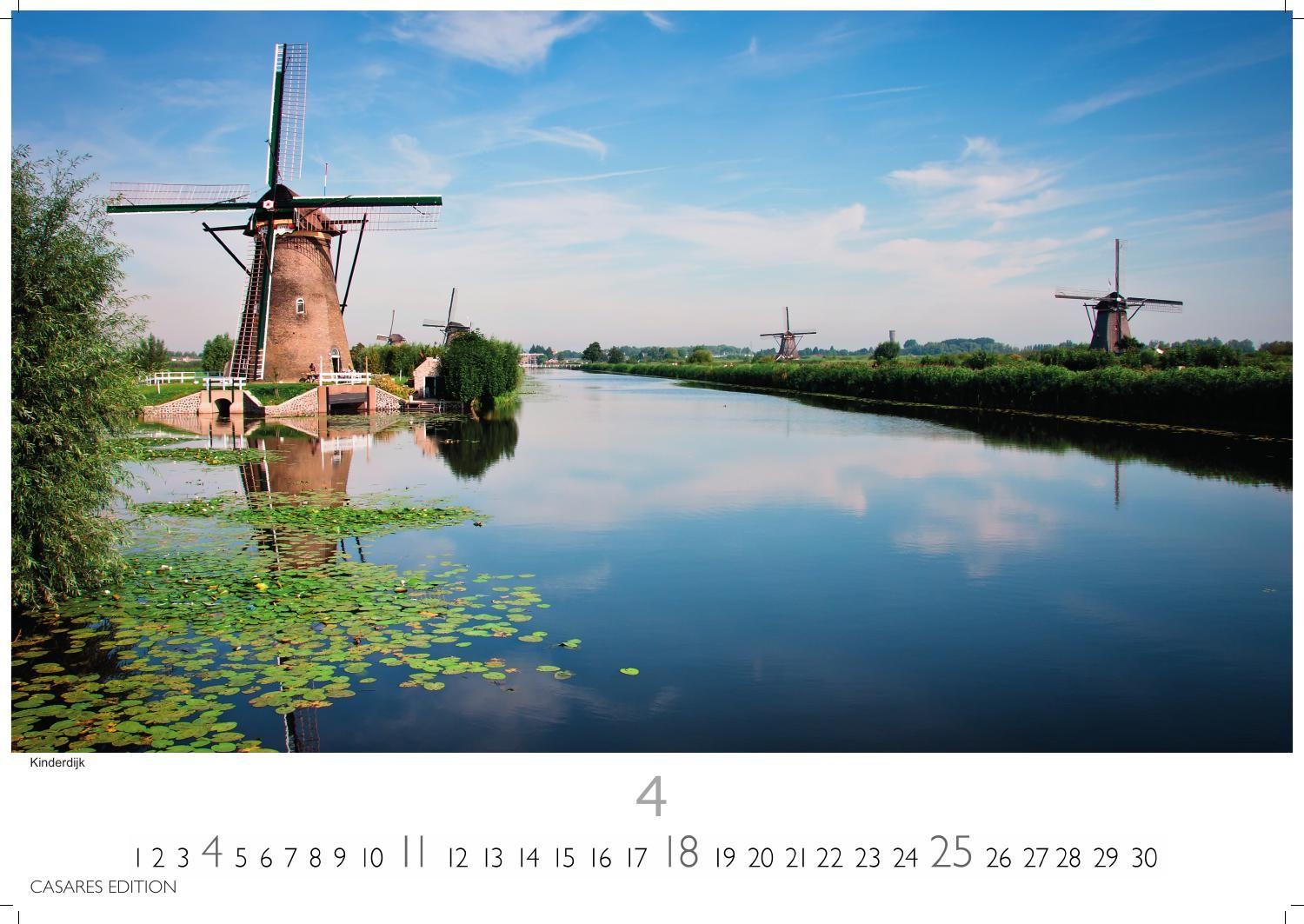 Beispielinhalt (Bild) Niederlande Kalender 2027 - Wandkalender | Fotokalender Mitteleuropa 24x35cm - Entdecken Sie die schönsten Sehenswürdigkeiten der Niederlande