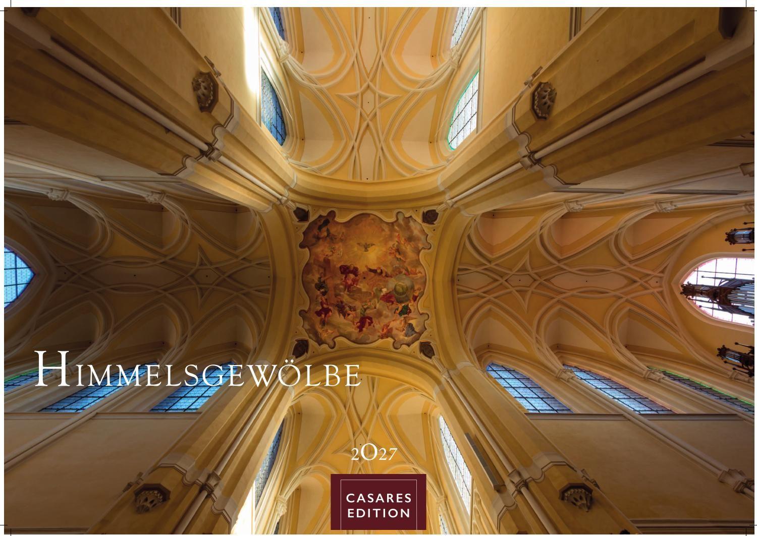 Vorderes Coverbild Himmelsgewölbe Kalender 2027 - Wandkalender | Fotokalender Kunst 24x35cm | Architekturkalender | Beeindruckende Innenansichten: Kirchenkuppeln und -architekturen.