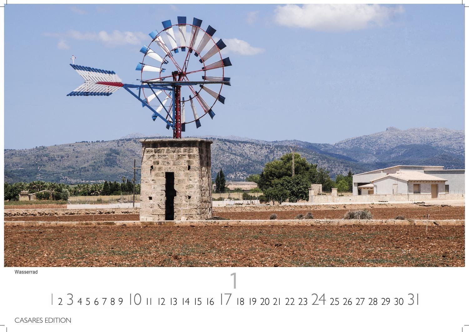 Beispielinhalt (Bild) Mallorca Kalender 2027 - Wandkalender | Fotokalender Spanien 24x35 cm - Premium . mit 12 traumhaften Motiven der Baleareninsel